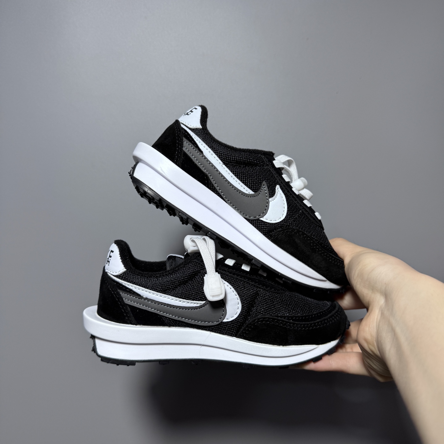 图片[2]-NK新款华夫松紧扣儿童休闲运动鞋 尺码：22-35码 经典华夫款式🆕 百搭又时髦✨ 松紧扣设计，穿脱方便✌🏻 橡胶耐磨防滑大底✔️ 优质面料拼接，质感满满💯-选品中心