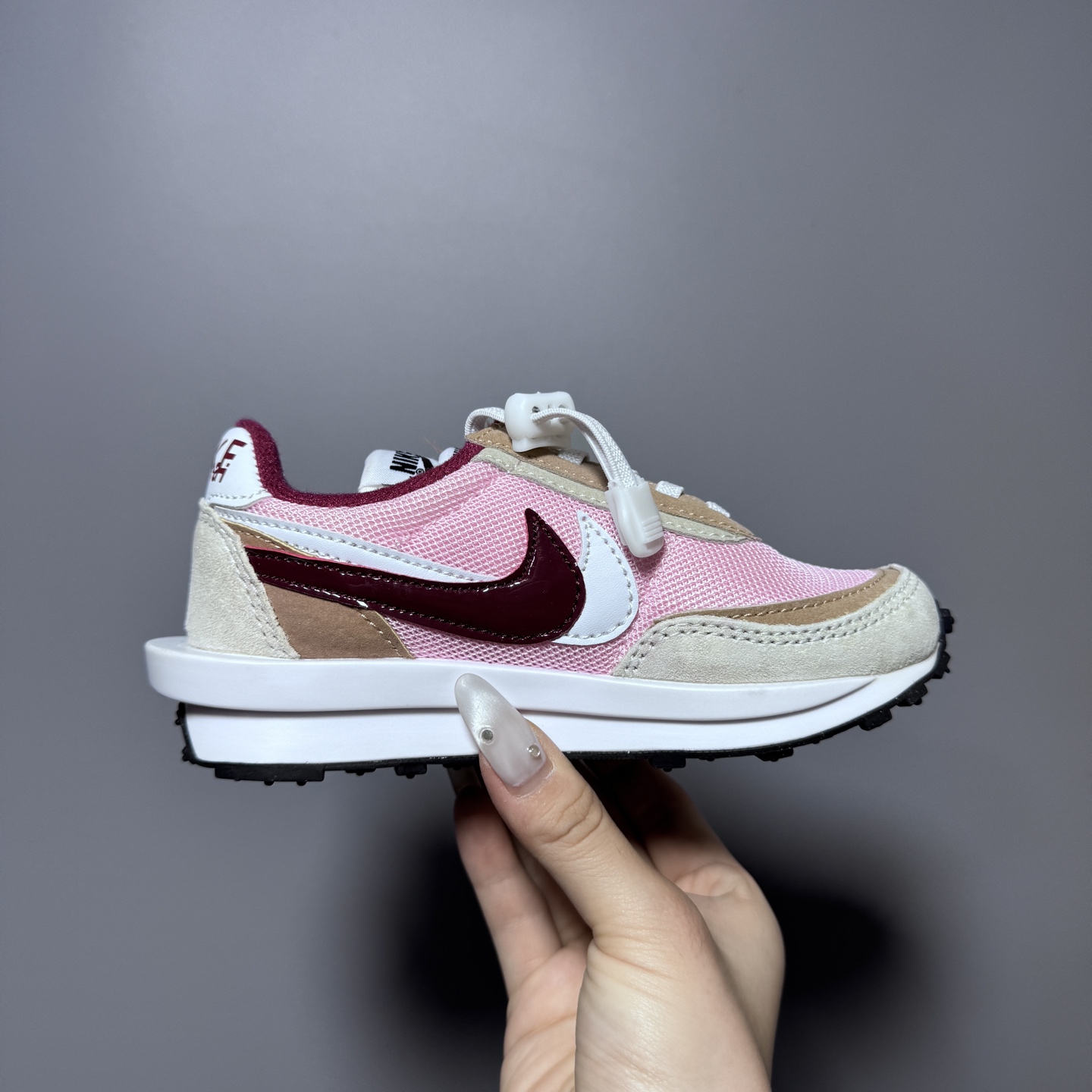 图片[3]-NK新款华夫松紧扣儿童休闲运动鞋 尺码：22-35码 经典华夫款式🆕 百搭又时髦✨ 松紧扣设计，穿脱方便✌🏻 橡胶耐磨防滑大底✔️ 优质面料拼接，质感满满💯-选品中心