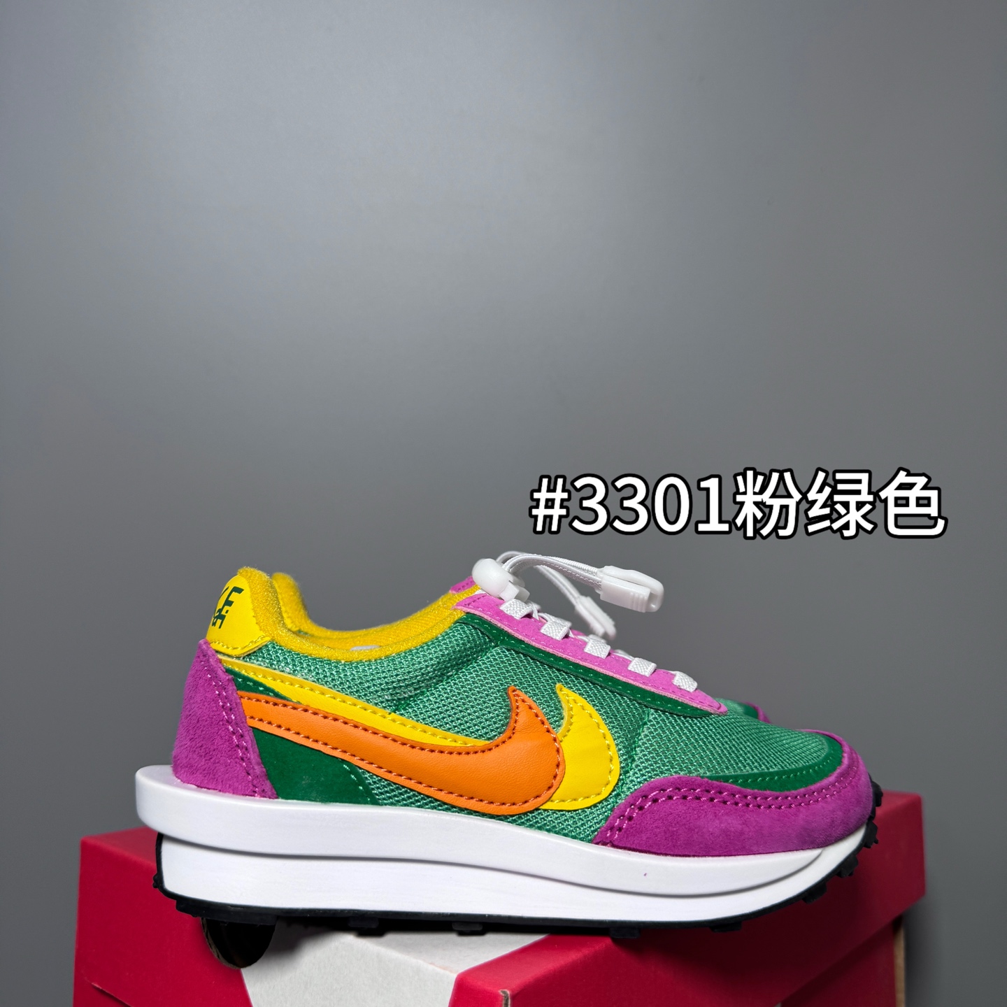 图片[5]-NK新款华夫松紧扣儿童休闲运动鞋 尺码：22-35码 经典华夫款式🆕 百搭又时髦✨ 松紧扣设计，穿脱方便✌🏻 橡胶耐磨防滑大底✔️ 优质面料拼接，质感满满💯-选品中心