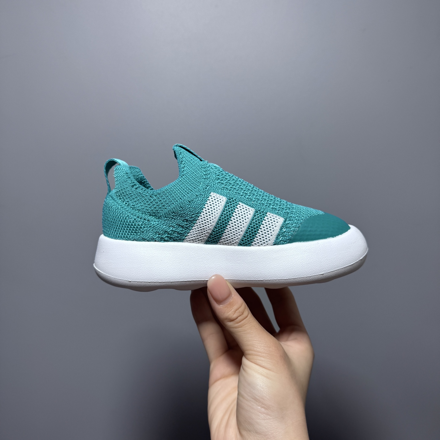 图片[5]-阿廸婴幼学步童鞋将舒适放在首位。超轻、透气的针织鞋面搭配有史以来最柔软的外底。Bubblecomfy 鞋底由一块 EVA 制成，柔韧且超轻。 尺码：22-30-选品中心