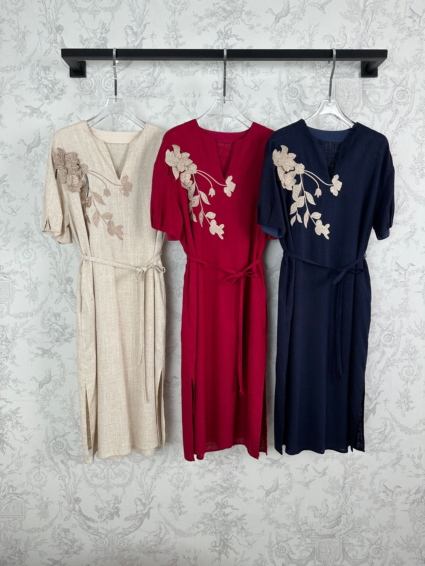 P725 Original Women’s Suit: New Arrival for Spring & Summer, High Quality Linen Fabric - 图片 1