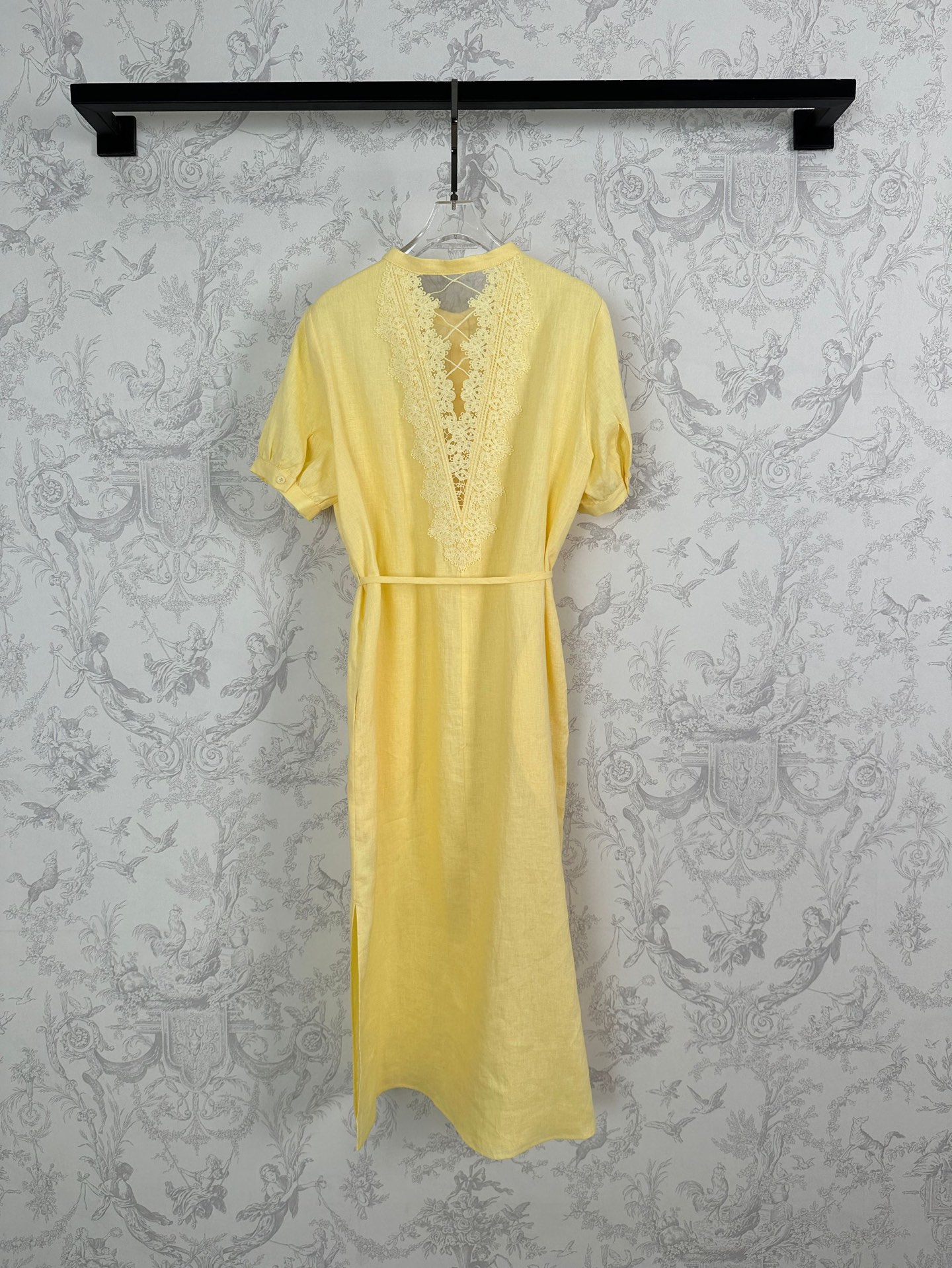High-Quality Heavy-Handed Female Suit in New Spring Arrivals, White and Yellow Linen Fabric - 图片 5