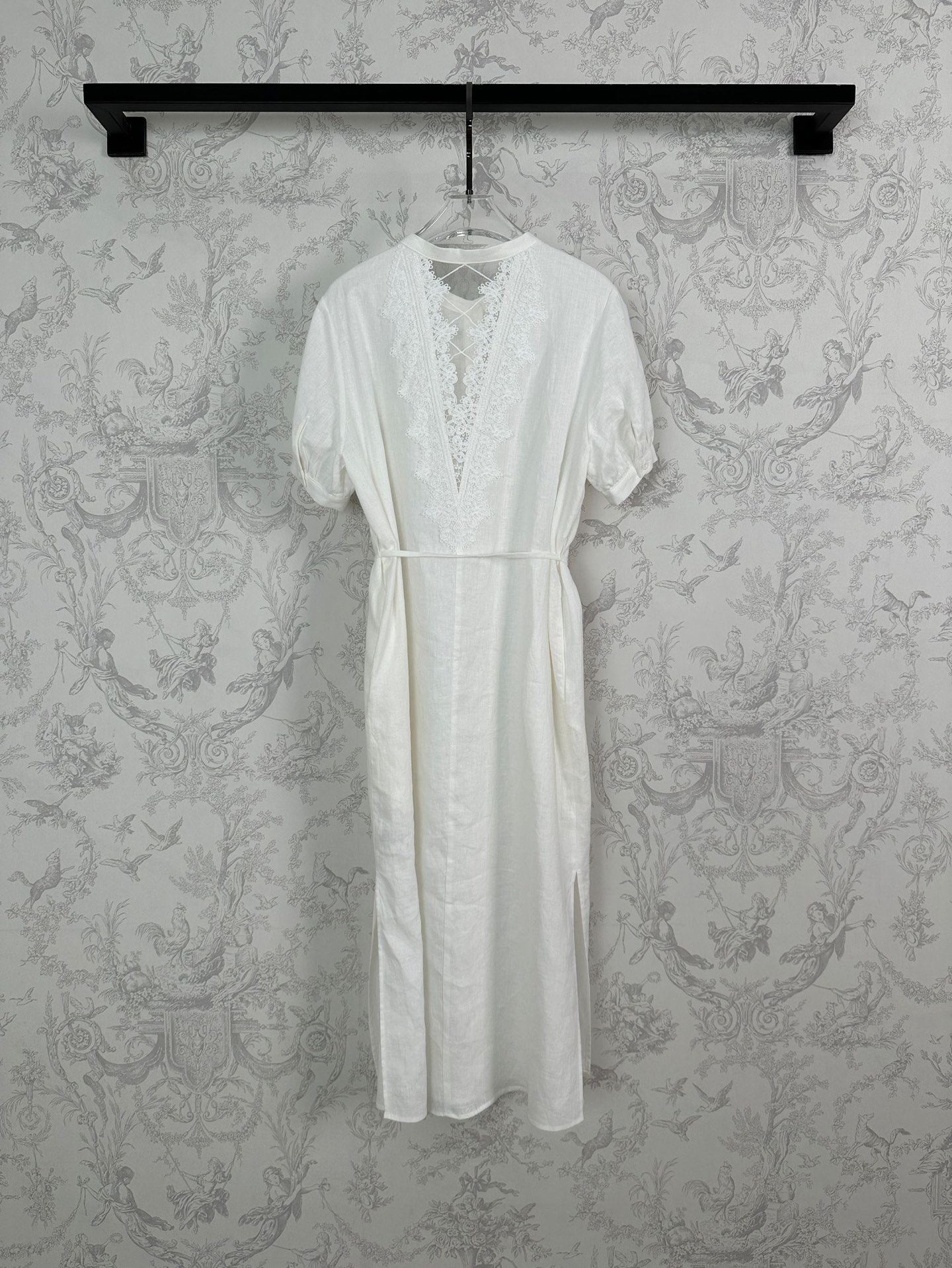 High-Quality Heavy-Handed Female Suit in New Spring Arrivals, White and Yellow Linen Fabric - 图片 9