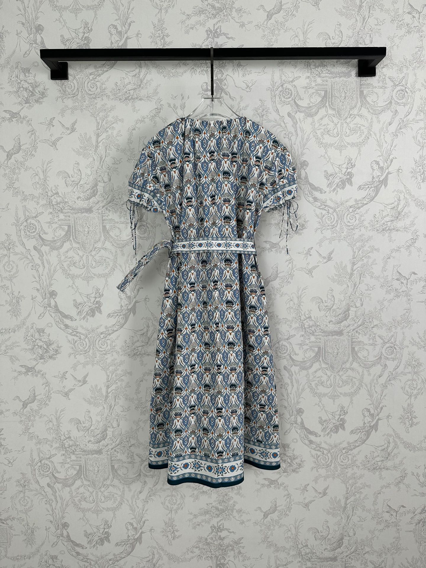 “New Arrival: High-Quality Cotton Silk Belted Dress for 25 Springs and Summers” - 图片 3