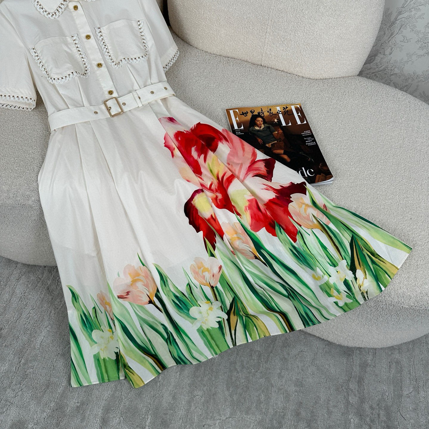 “Chlo * Design Women’s Suit: High-Quality Cotton Silk, Fashionable Autumn Arrival” - 图片 7