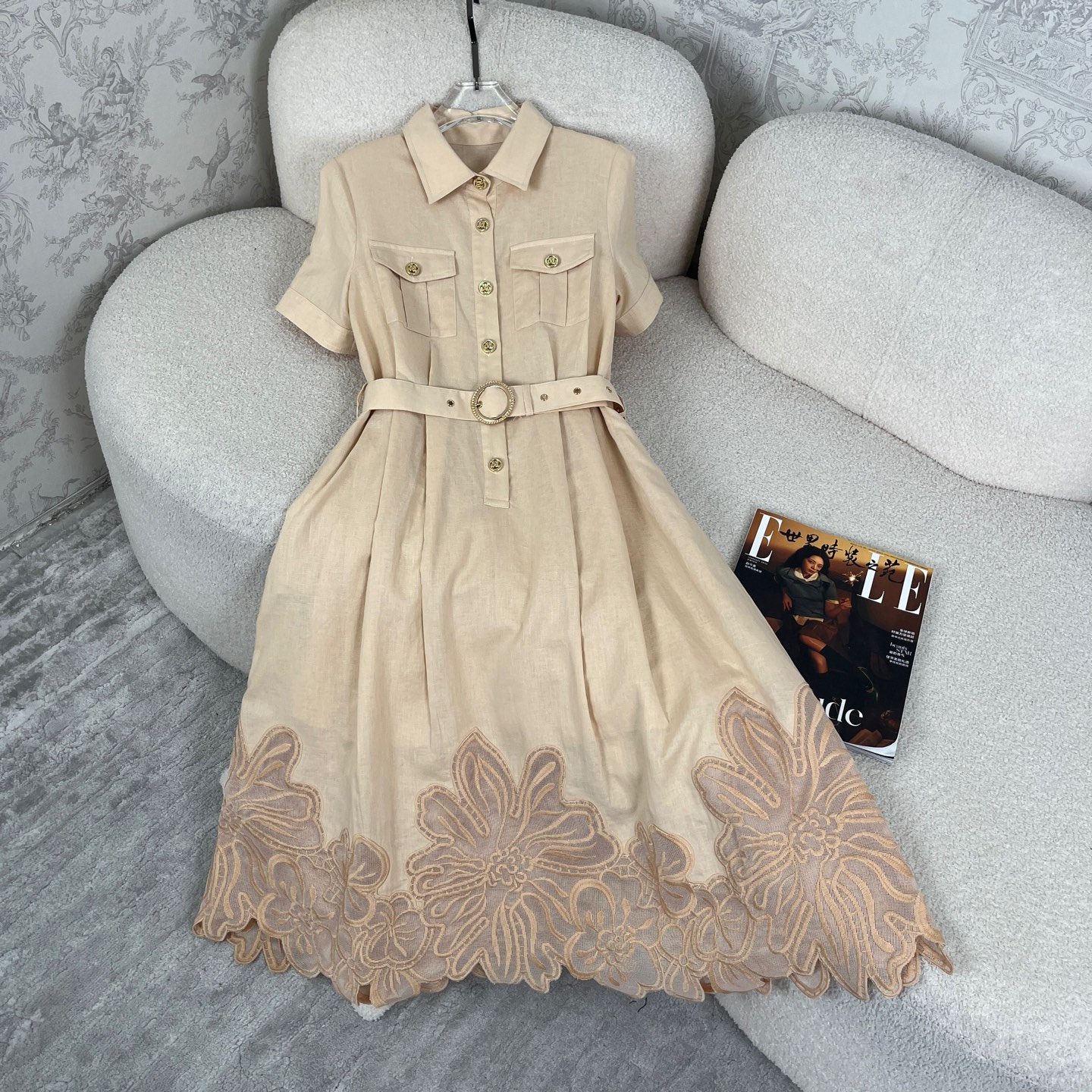 Stylish Linen Dress for Women: P874 New Arrival in Autumn Morning - 图片 5