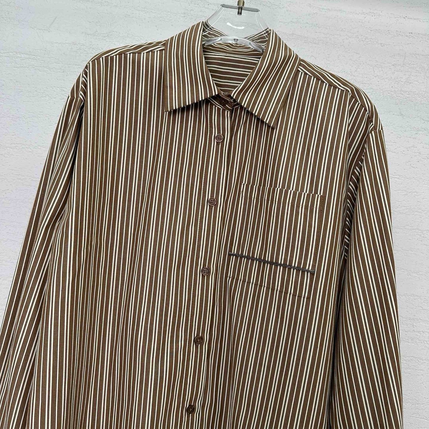 Title: “P612 Women’s Suit with Custom Striped Fabric for Autumn, High Quality Cotton, Stylish Design” Summary: P612 women’s suit features custom striped fabric, heavy-sealed chain - 图片 3