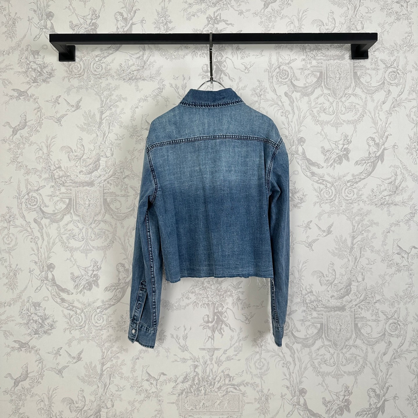 “High-Quality Heavy-Handed Female Cowboy Shirt with Special Washing Process – New Arrival for Early Autumn” - 图片 3