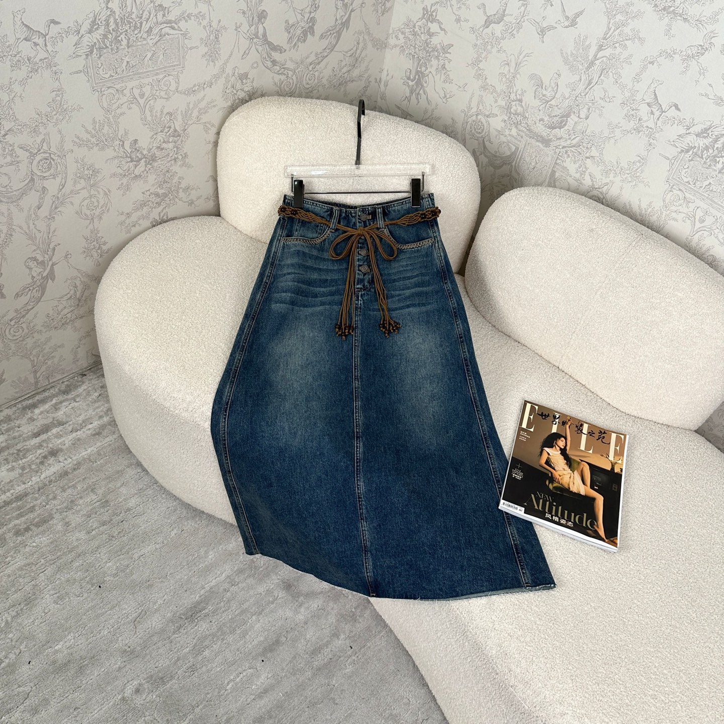 “P684 Scavenging Dress: New Arrival Autumn Cowboy Clothing with Special Embroidery Design” - 图片 4