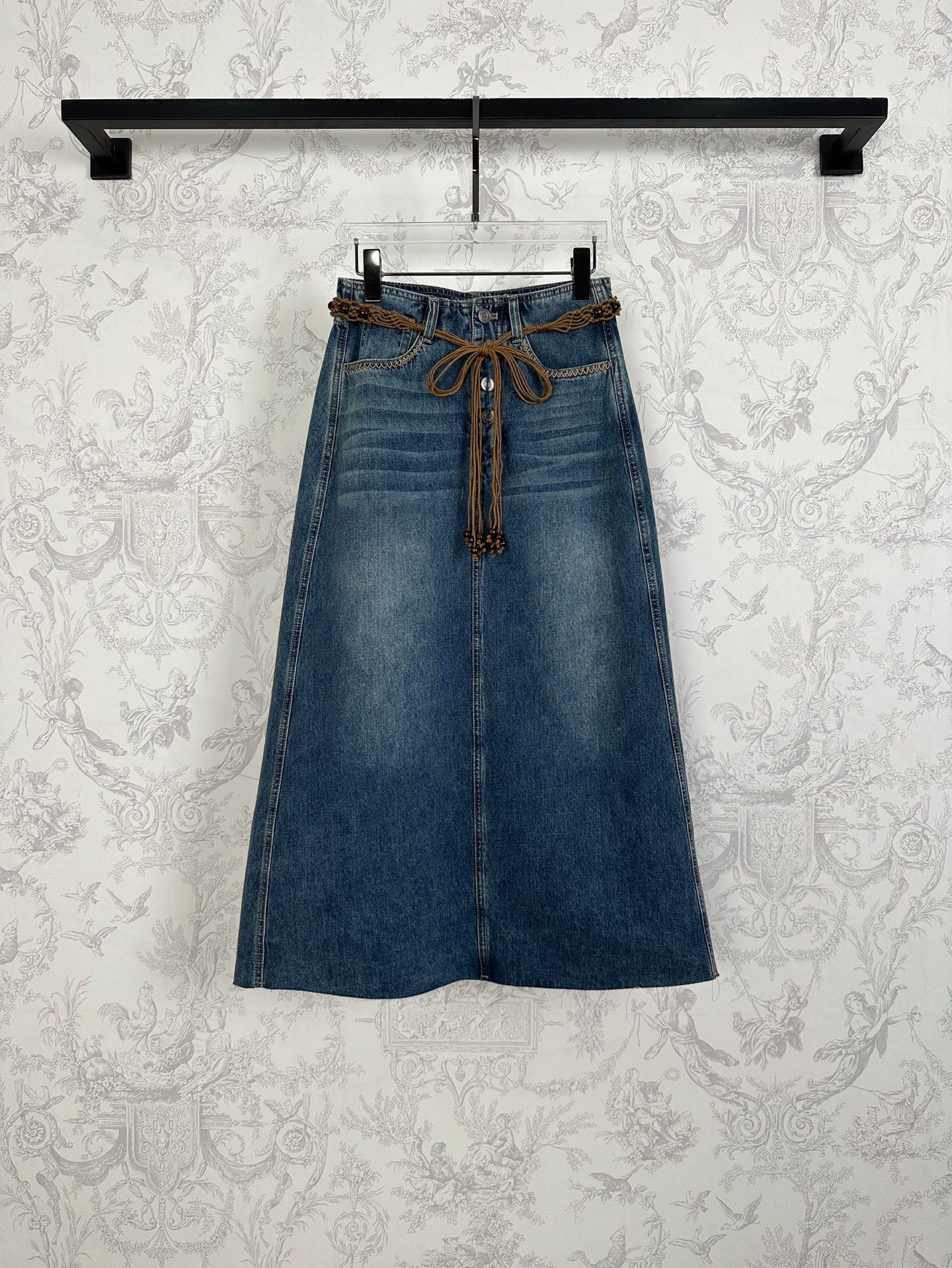 “P684 Scavenging Dress: New Arrival Autumn Cowboy Clothing with Special Embroidery Design” - 图片 1