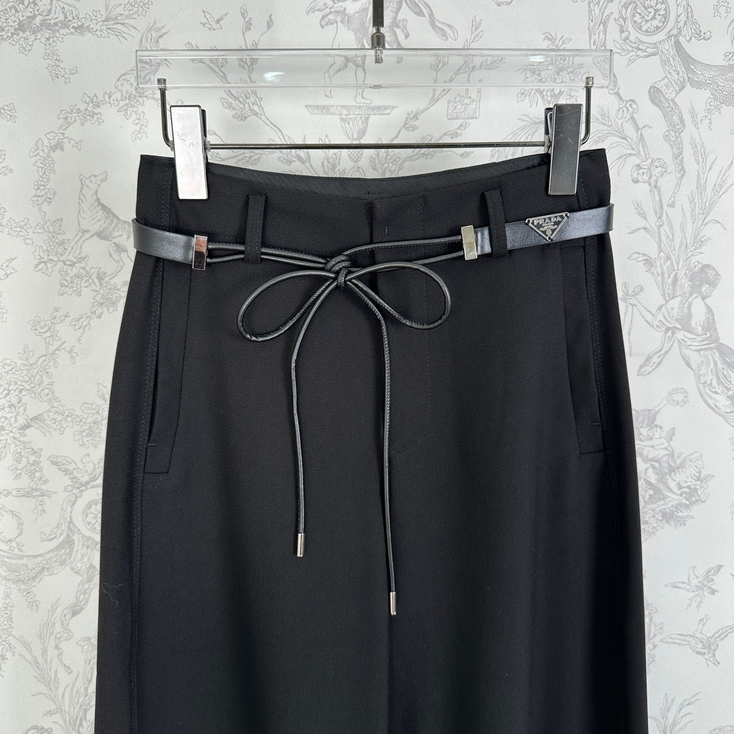 “Versatile P576 Dress: New Arrival for Early Autumn, Wool Mix Broad-Legged Pants in 3 Colors” - 图片 9