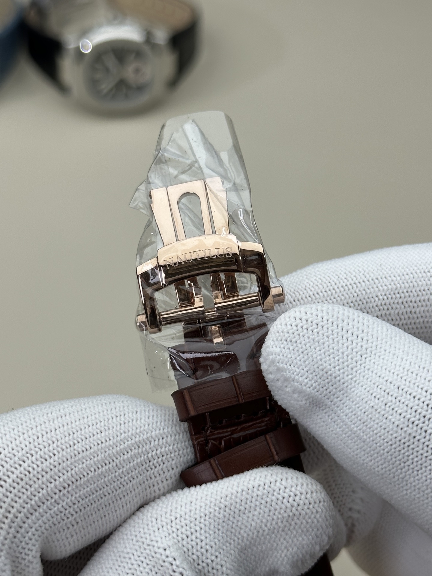 Patek Philippe Nautilus 5980 Chronograph Rose Gold Brown Leather Strap Watch 9 i1745214525341 7589 0 8