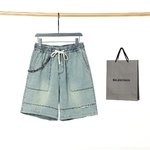 Balenciaga Clothing Jeans Shorts Unisex Spring/Summer Collection