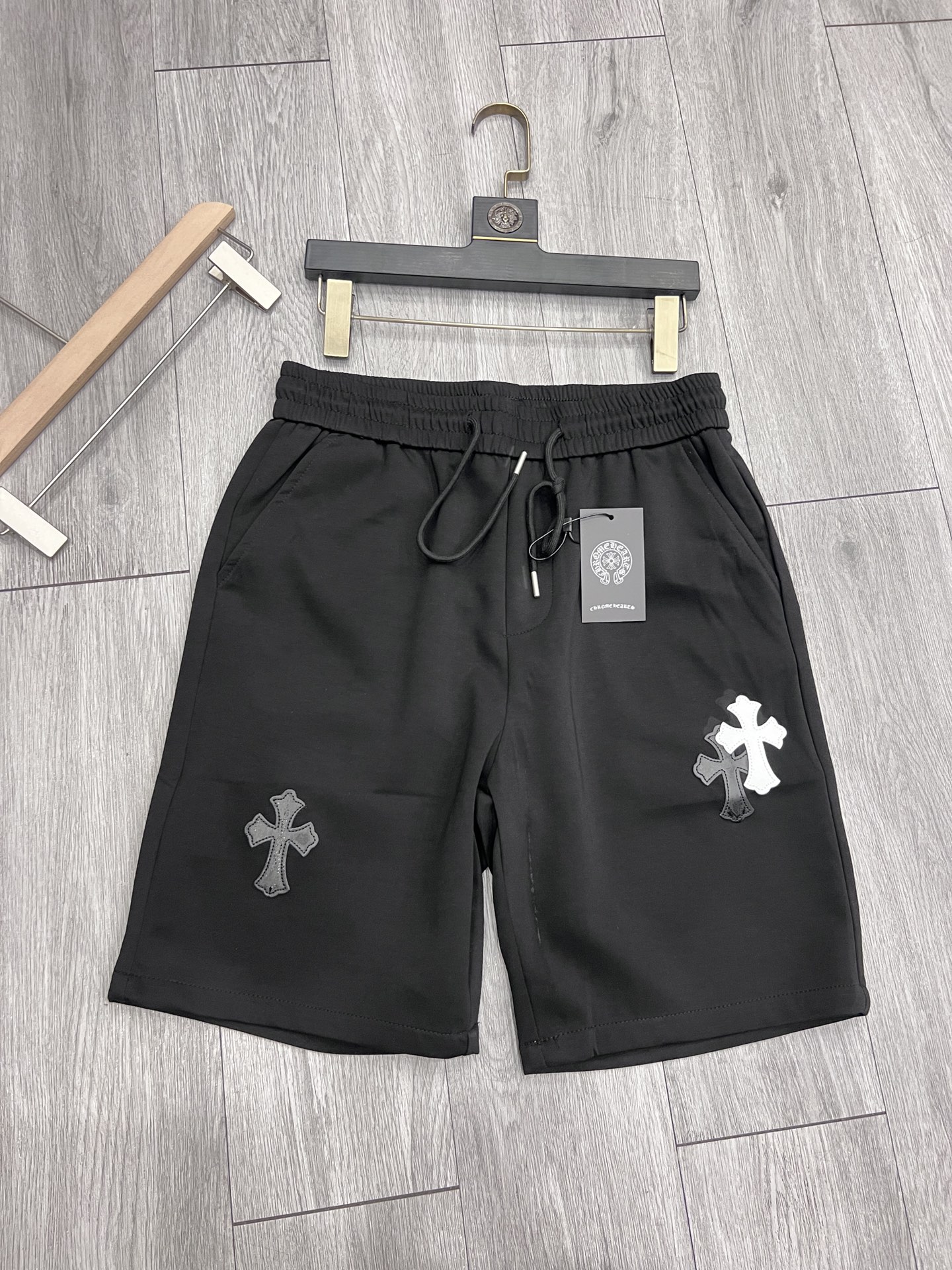 Chrome Hearts Clothing Shorts Black Printing Summer Collection Casual