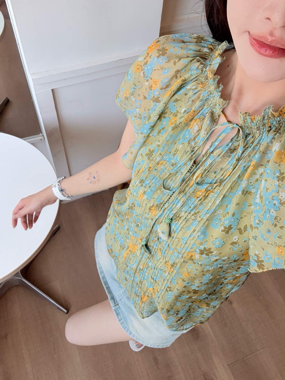 Elegant Floral Print Silk Dress for Women - Breathable and Chic 5 i1747048668527 9736 0 3
