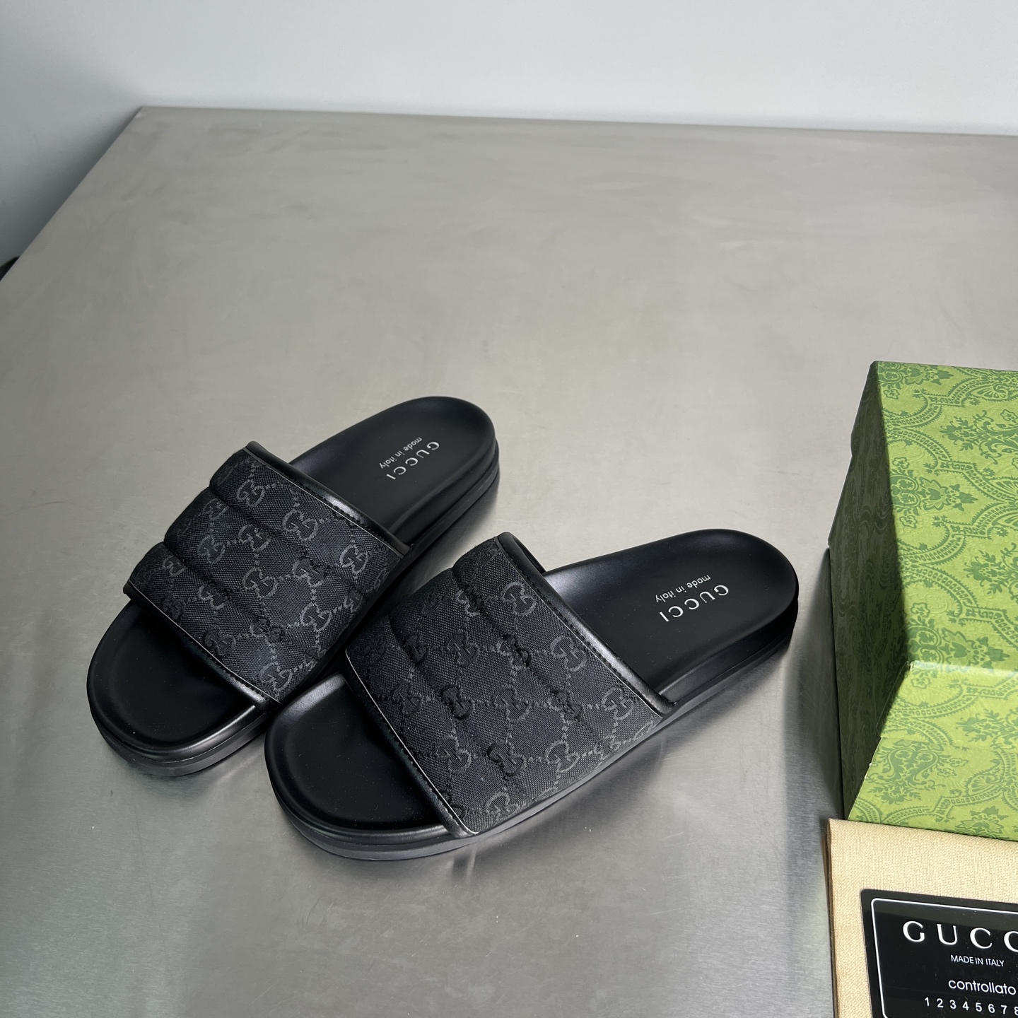 Gucci Double G Embossed Slide Sandals Comfortable Thick Sole Shoes 7 i1743677707317 7053 0 5