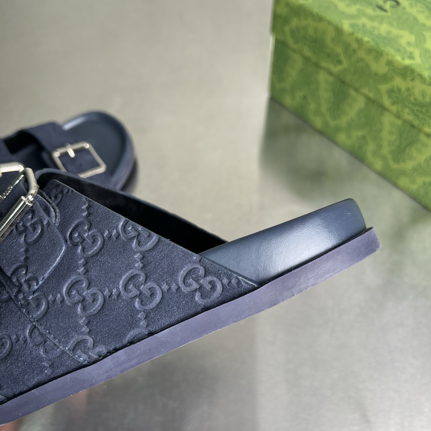 Gucci Double G Embossed Cross Strap Platform Sandals Slides Unisex 8 i1743677992402 3547 0 6