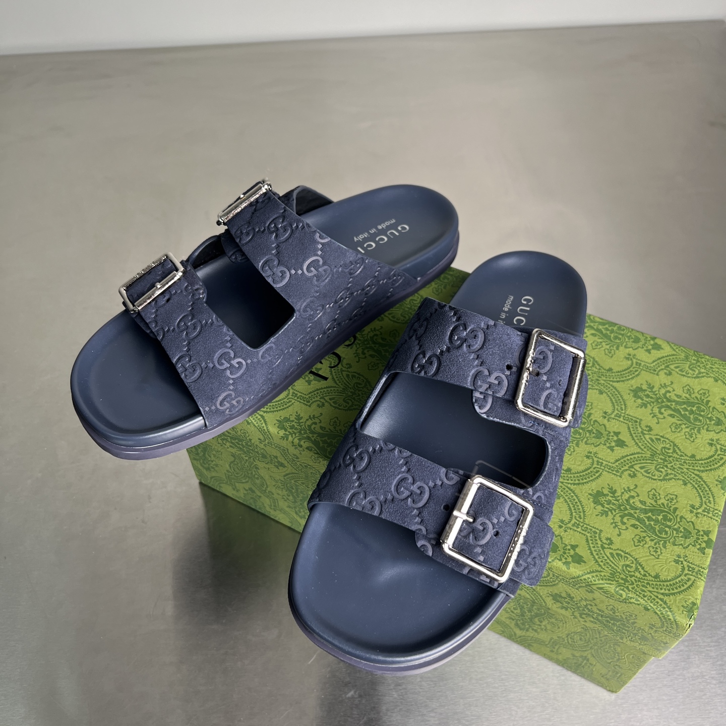 Gucci Double G Embossed Cross Strap Platform Sandals Slides Unisex 3 i1743677992407 9802 0 1