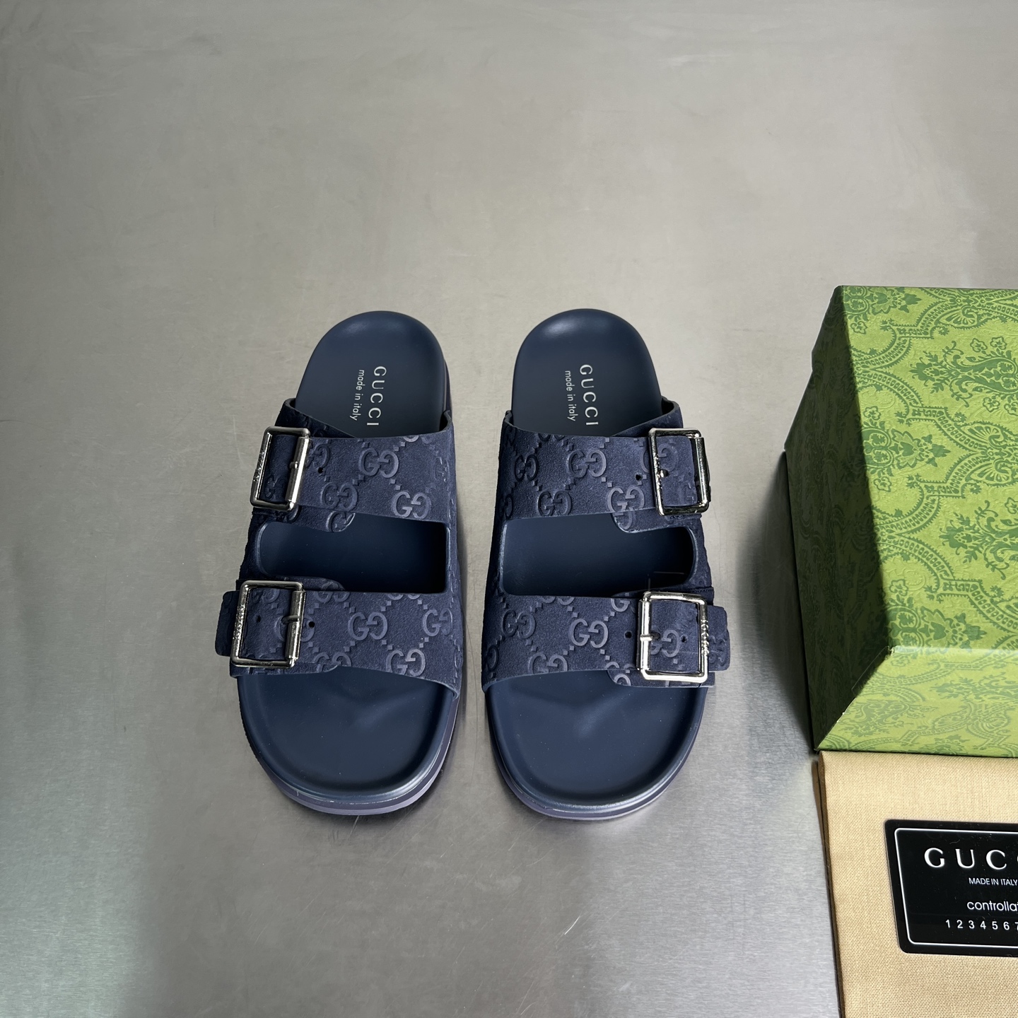 Gucci Double G Embossed Cross Strap Platform Sandals Slides Unisex 2 i1743677992408 1909 0 0