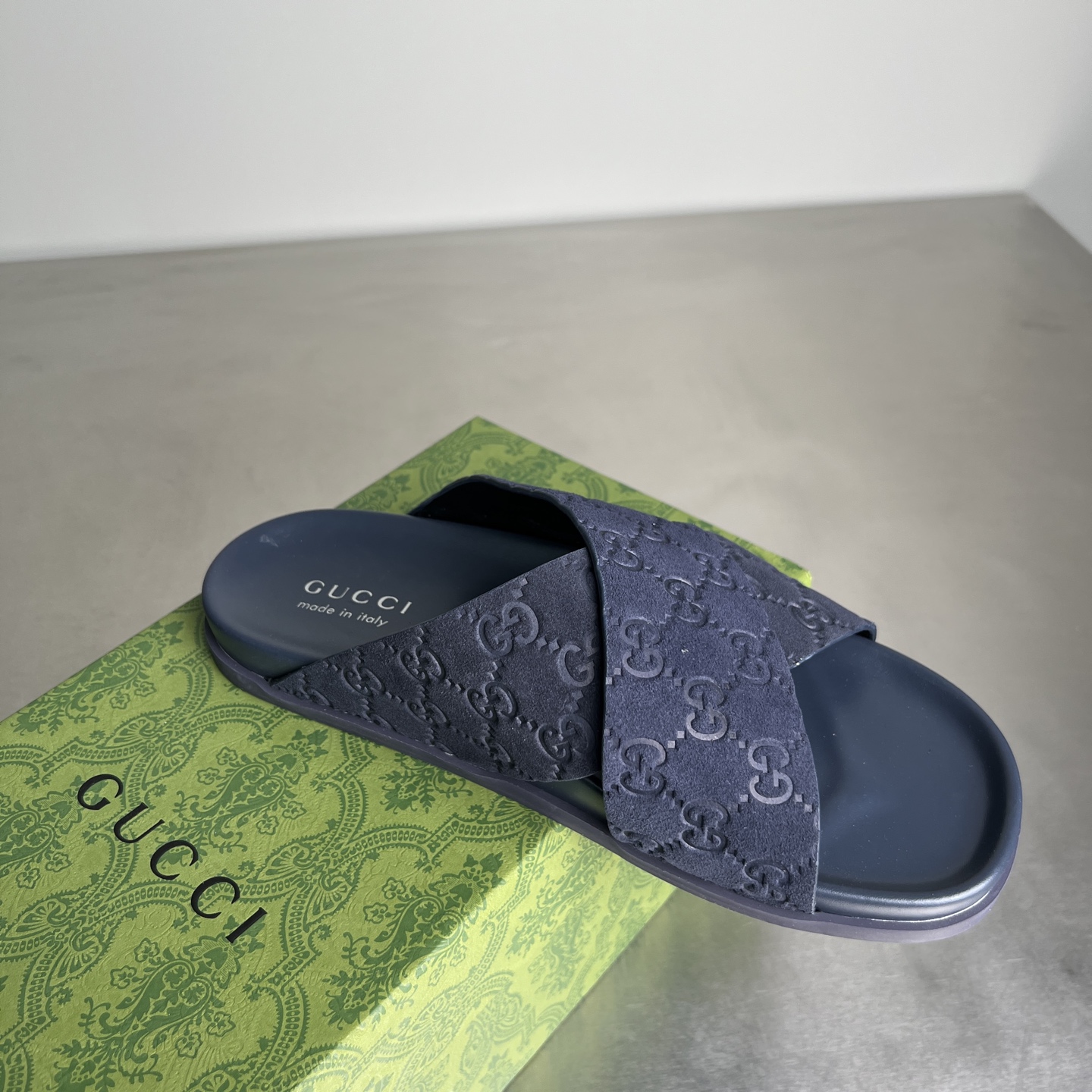 Gucci Double G Embossed Crisscross Slides Sandals Unisex Thick Sole 4 i1743678095090 7198 0 2