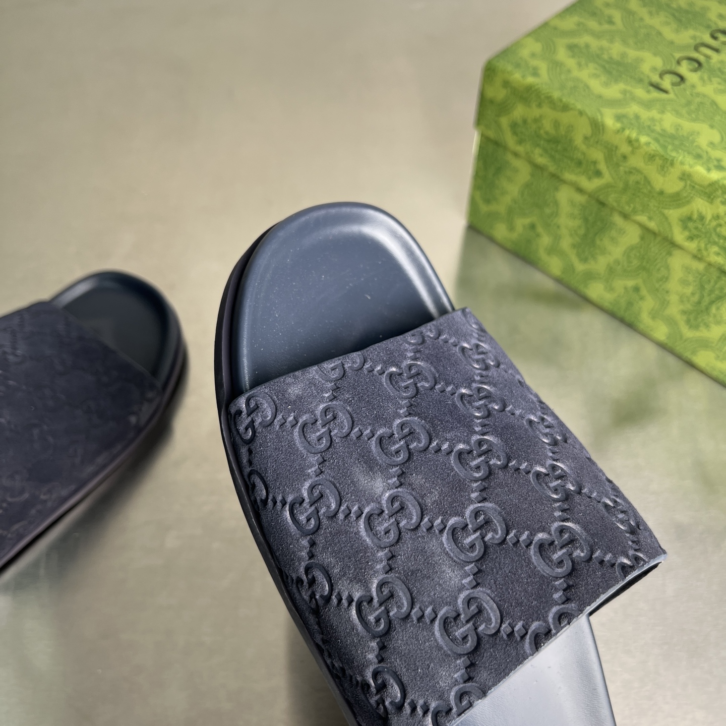Gucci Double G Embossed Slides Sandals - Comfortable Thick Sole Design 7 i1743678145131 8595 0 5