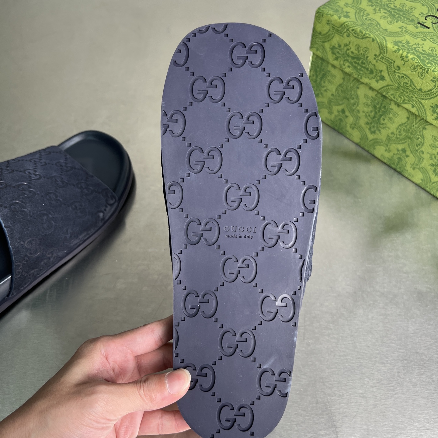 Gucci Double G Embossed Slides Sandals - Comfortable Thick Sole Design 10 i1743678146329 9179 0 8