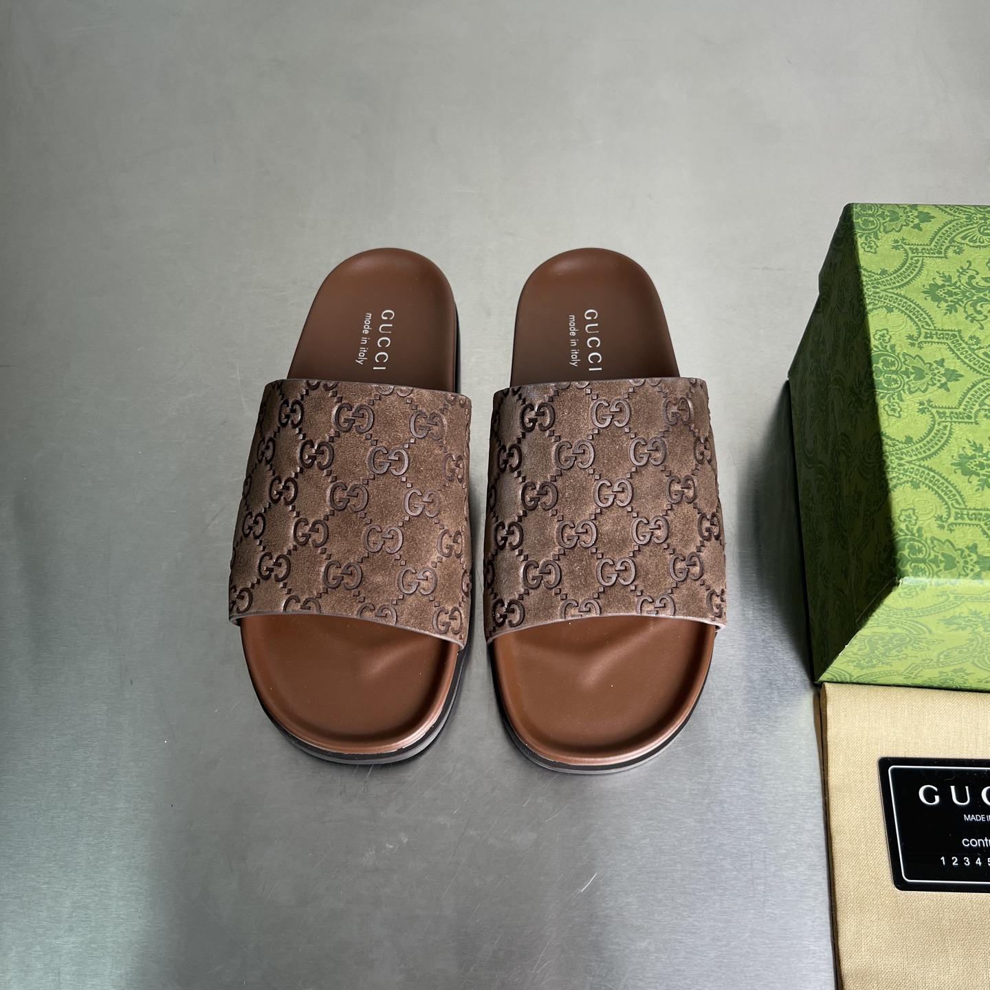 Gucci Double G Embossed Cross Slides Thick Sole Sandals Unisex 2 i1743678163427 3573 0 0