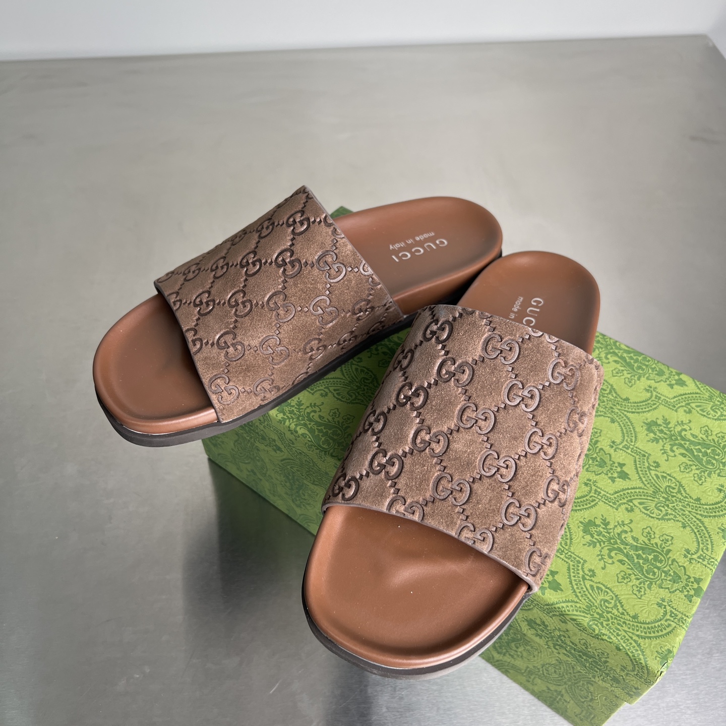 Gucci Double G Embossed Cross Slides Thick Sole Sandals Unisex 3 i1743678164415 6875 0 1