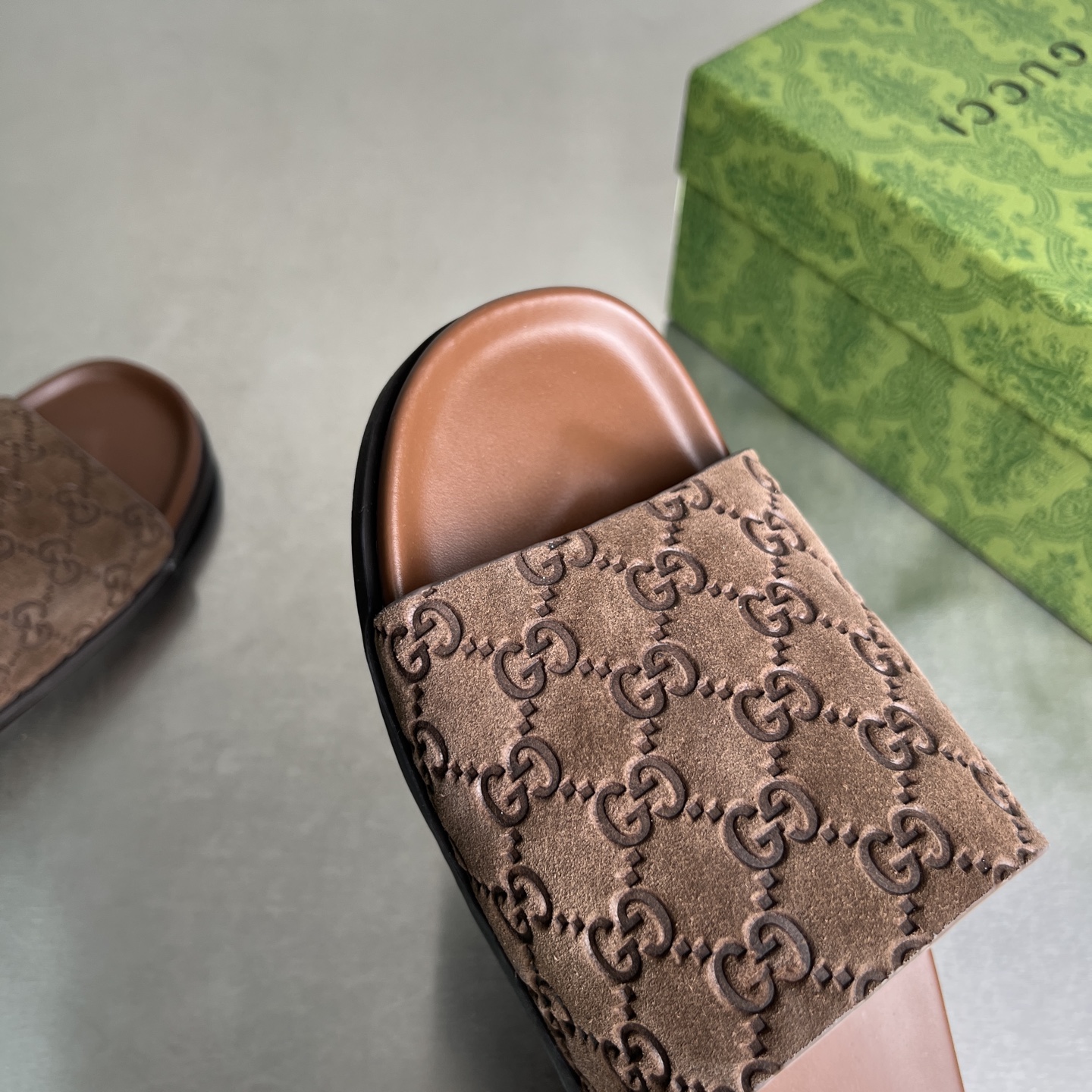 Gucci Double G Embossed Cross Slides Thick Sole Sandals Unisex 7 i1743678164453 7626 0 5