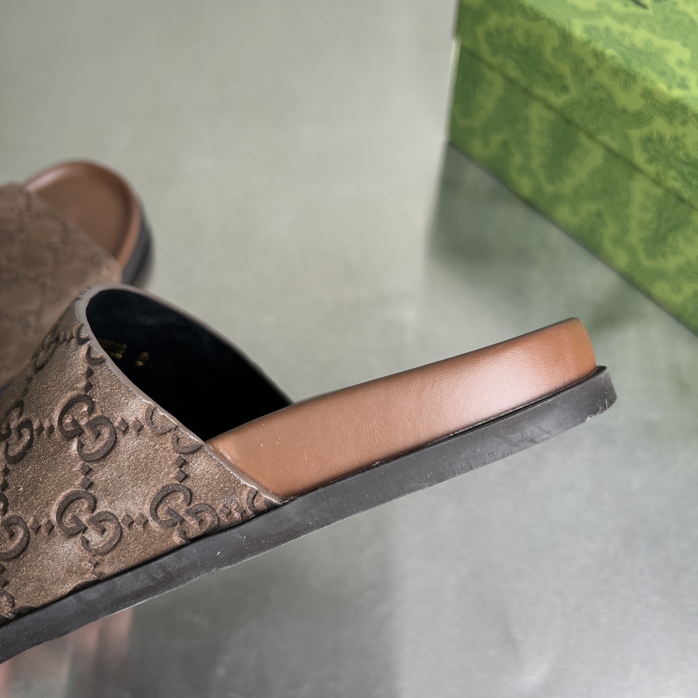 Gucci Double G Embossed Cross Slides Thick Sole Sandals Unisex 8 i1743678164487 1141 0 6