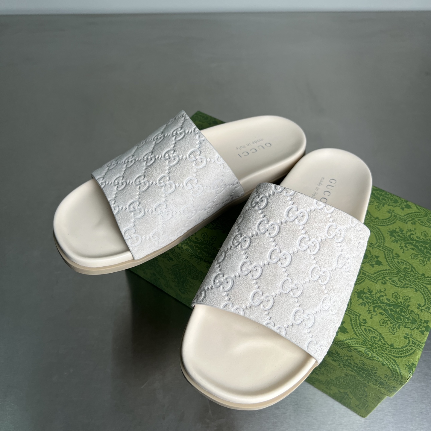 Gucci Women's Double G Embossed Cross-Strap Platform Slides Sandals 3 i1743678183500 6 0 1