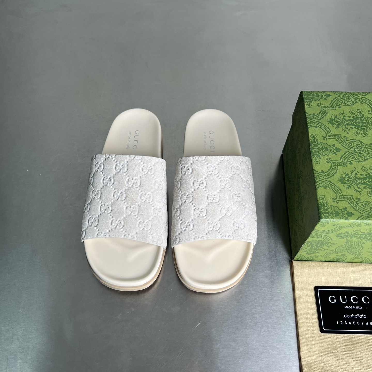 Gucci Women's Double G Embossed Cross-Strap Platform Slides Sandals 2 i1743678184227 3044 0 0
