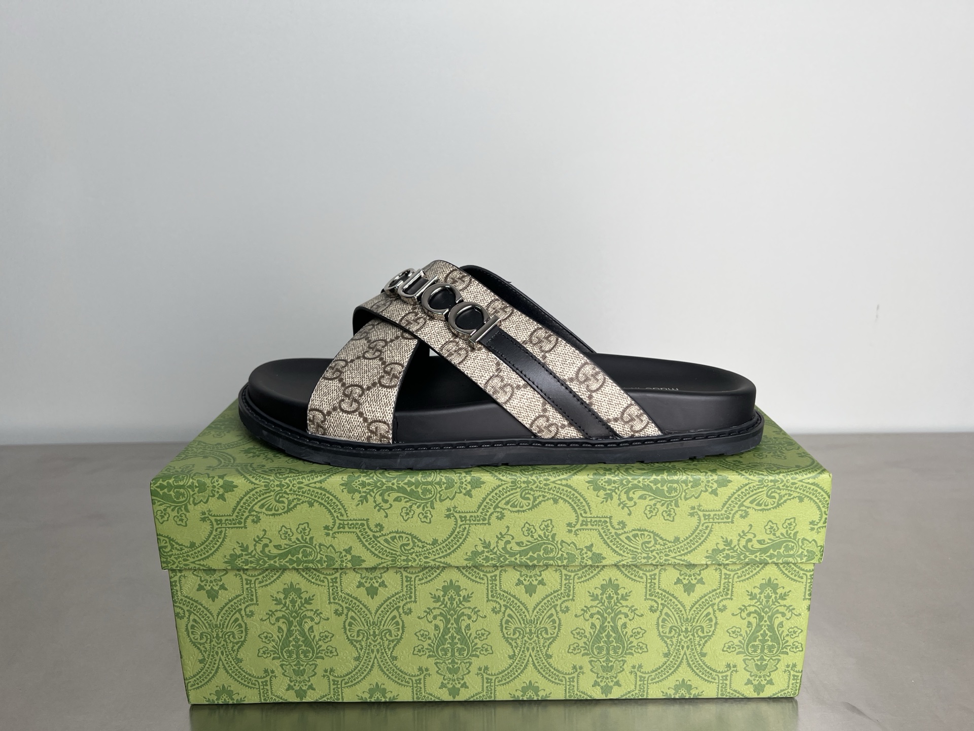 Gucci Double G Embossed Cross Strap Platform Slide Sandals 2 i1745357116871 1398 0 0
