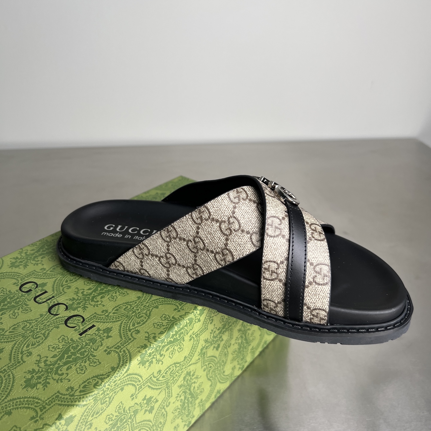 Gucci Double G Embossed Cross Strap Platform Slide Sandals 4 i1745357118158 2787 0 2