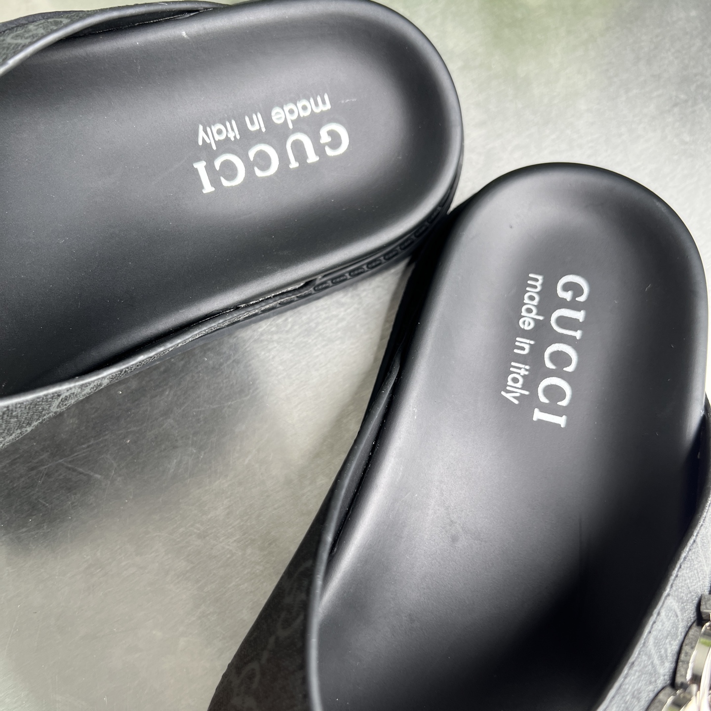 Gucci Men's Double G Embossed Thong Sandals - Black with Iconic Design 9 i1745357316728 3989 0 7