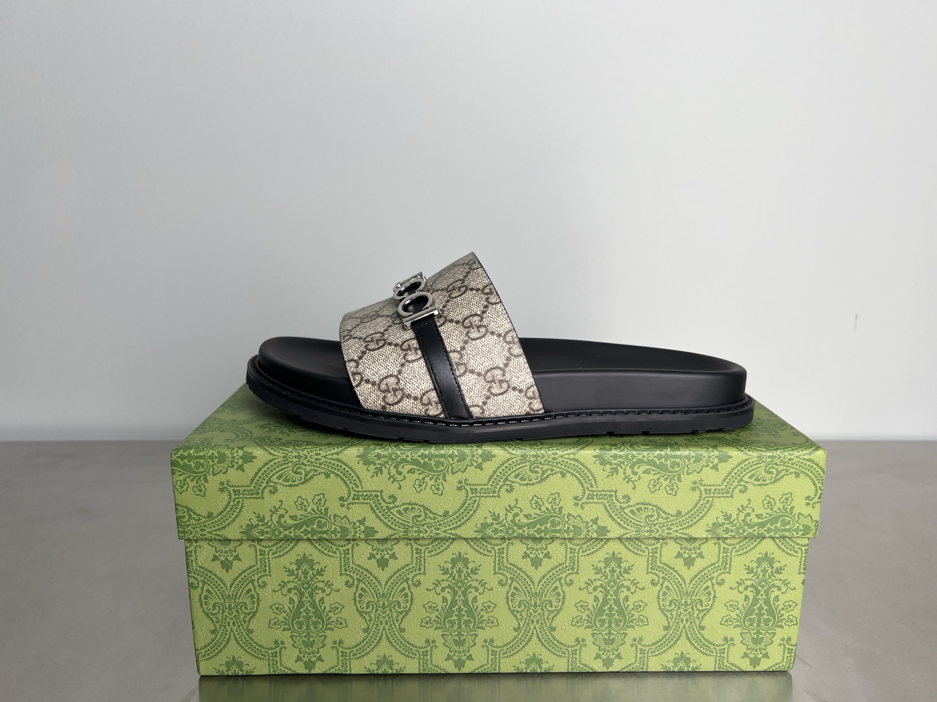 Gucci GG Embossed Slides Sandals, Comfortable Thick Sole Sliders 2 i1745357429140 5851 0 0