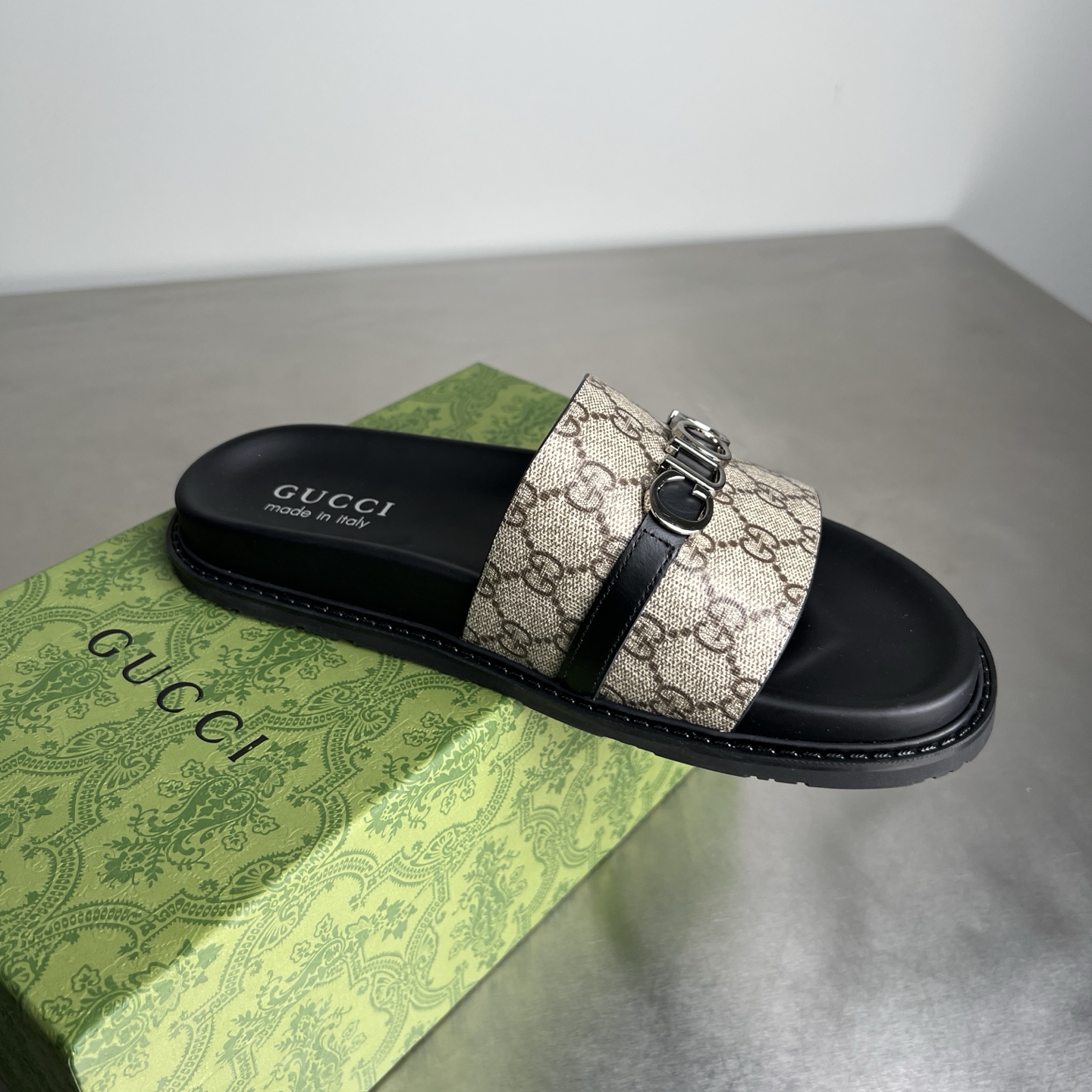 Gucci GG Embossed Slides Sandals, Comfortable Thick Sole Sliders 4 i1745357430990 7323 0 2