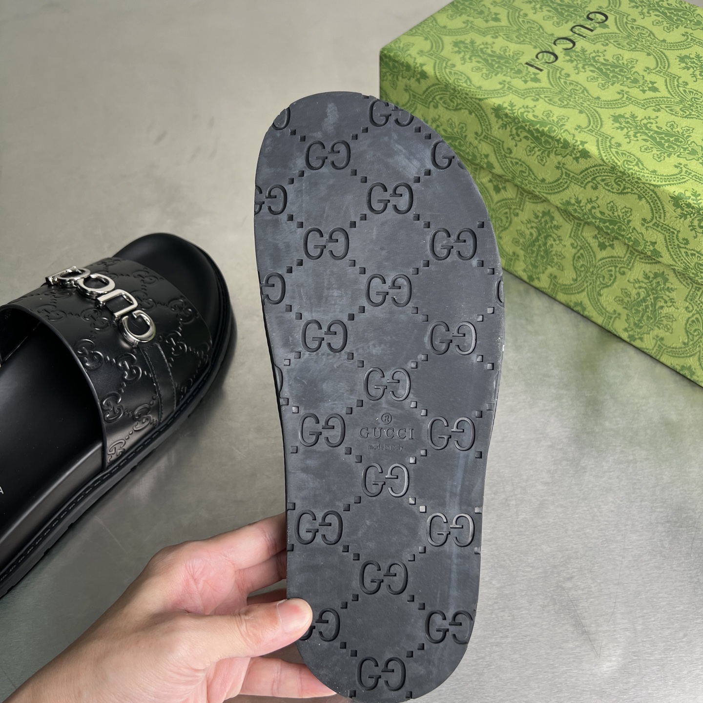 Gucci Double G Embossed Slide Sandal - Classic Design, Modern Style, Comfort Fit 10 i1745357444889 6824 0 8