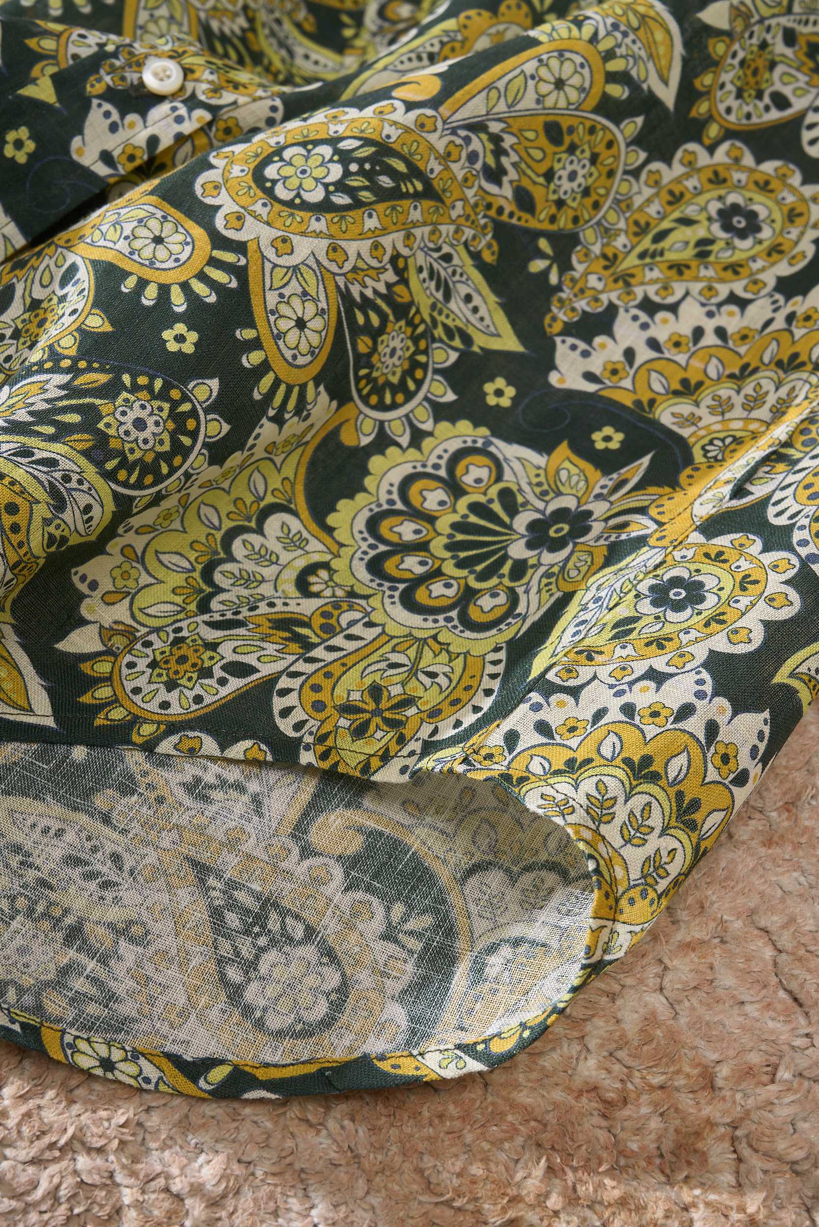 Ricin Fiber Sunlight Effects on Ground; Special Process for Natural Look and Feel; Vintage Style Clothing. - 图片 7