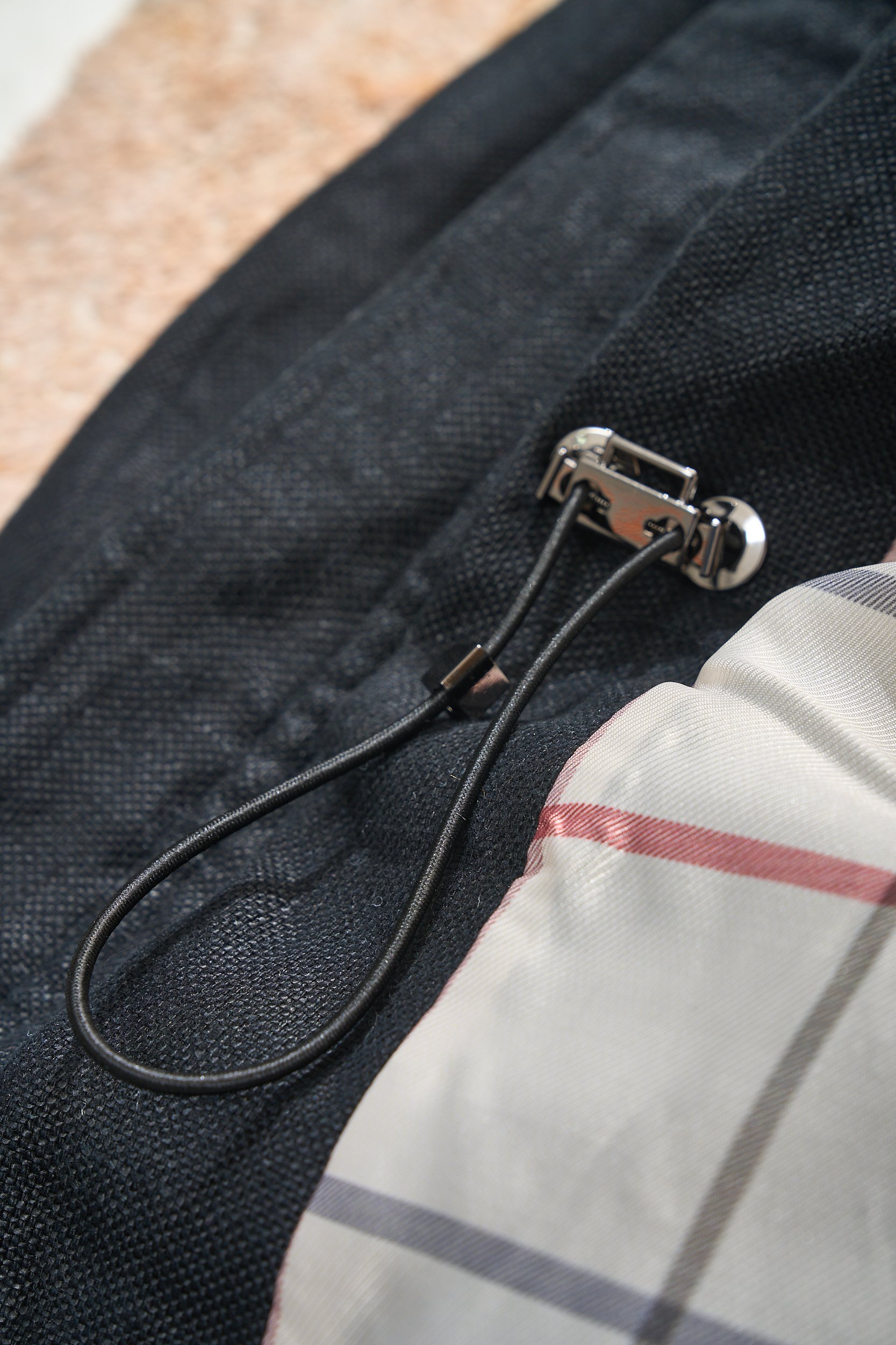 【Loro Piana经典格纹内里！甄选优质亚麻纤维面料立领设计四口袋工装款外套】男士复古工装风，解锁文