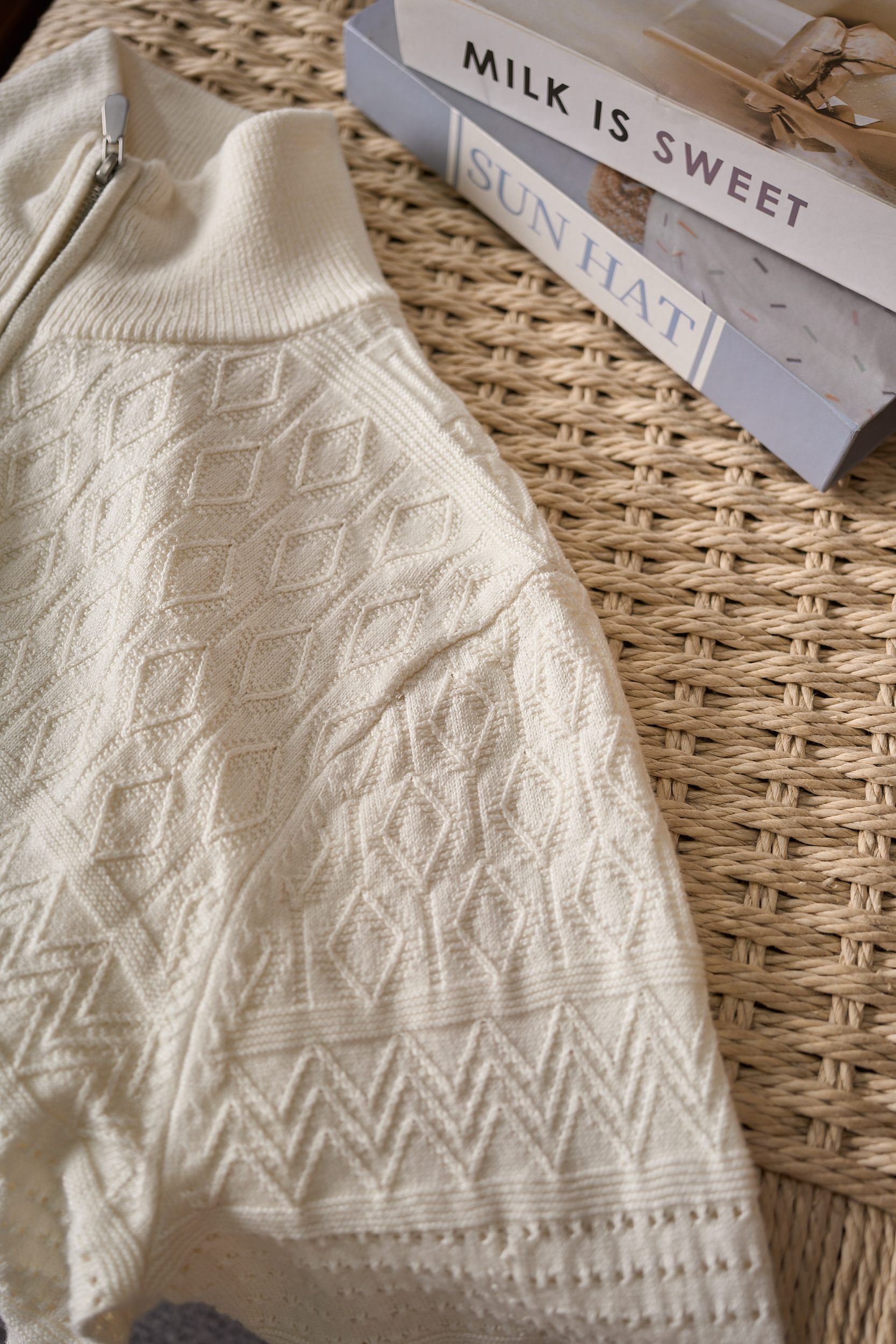 【BC家针织提花客供纱线含77%亚麻23%棉立领拉链款针织开衫外套】BC家男士立领拉链针织开衫：亚麻棉混