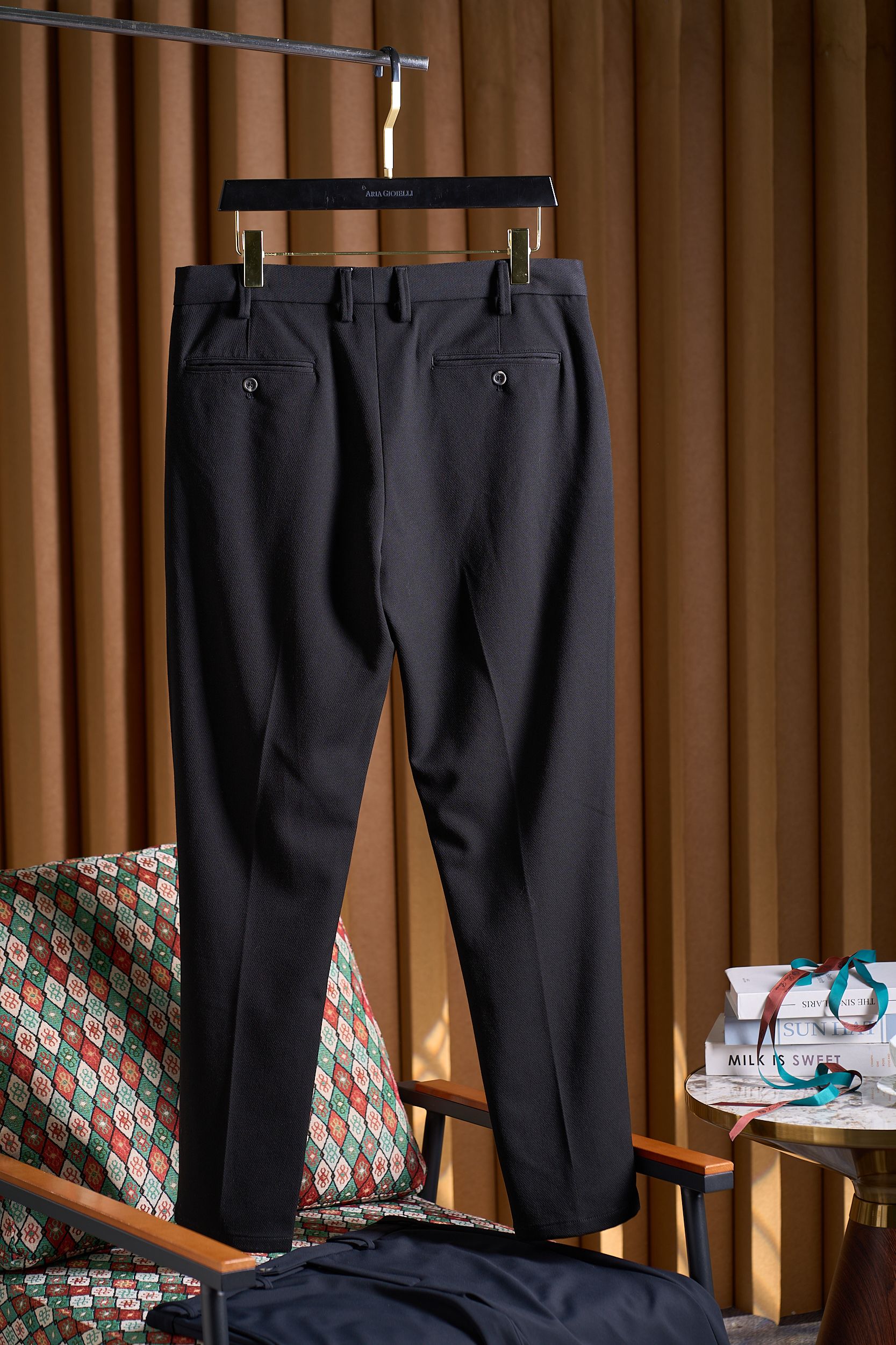 男士必备！高端休闲西裤：多元搭配，一键解锁多场景魅力纯棉面料红线腰头设计休闲长裤西裤双色休闲西裤｜纯棉肌