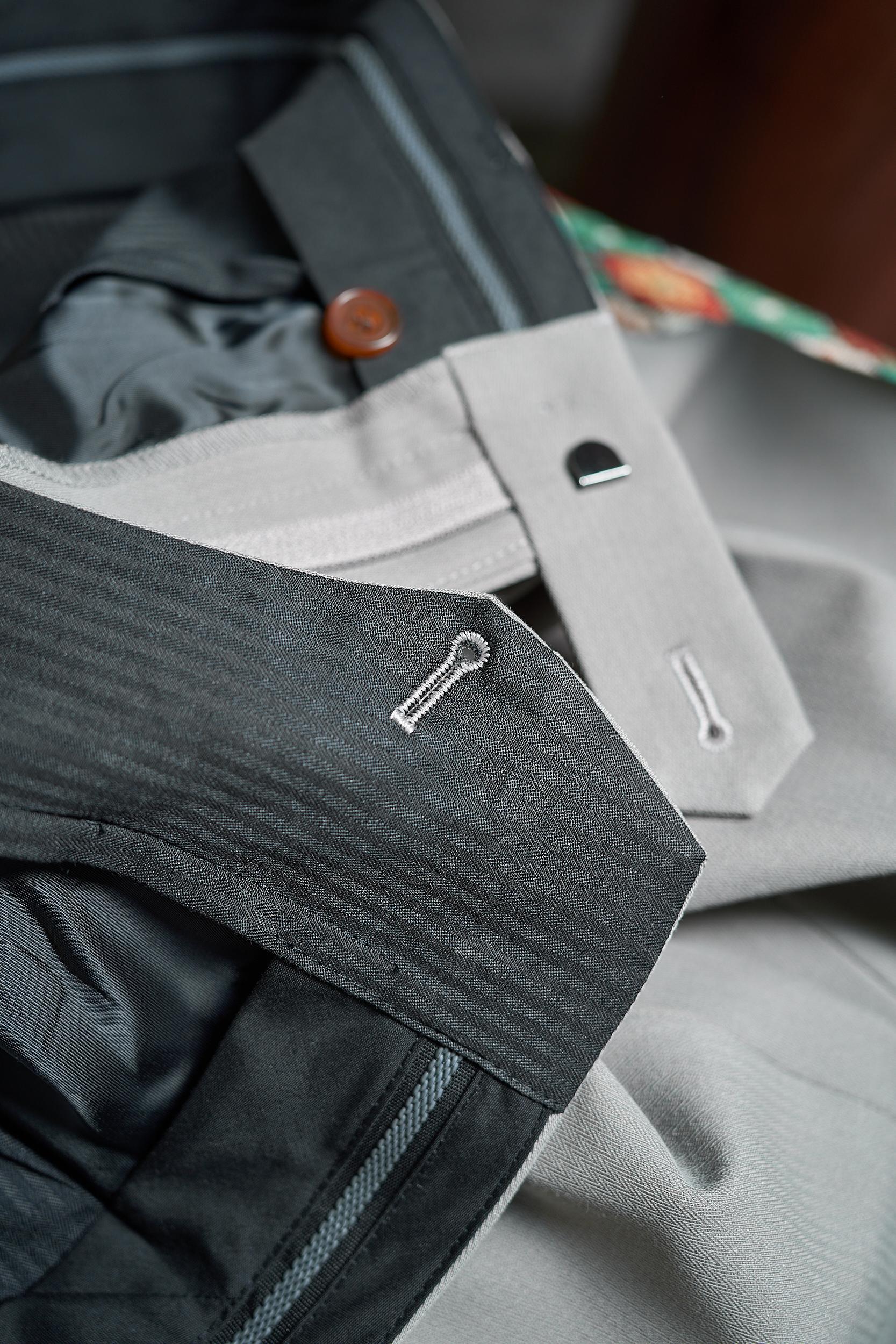 【奢品纹理！复古臻品“鱼骨纹”含羊毛醋酸天丝纤维面料垂感度舒适度极高挺括有型休闲西裤】复古鱼骨纹休闲西裤