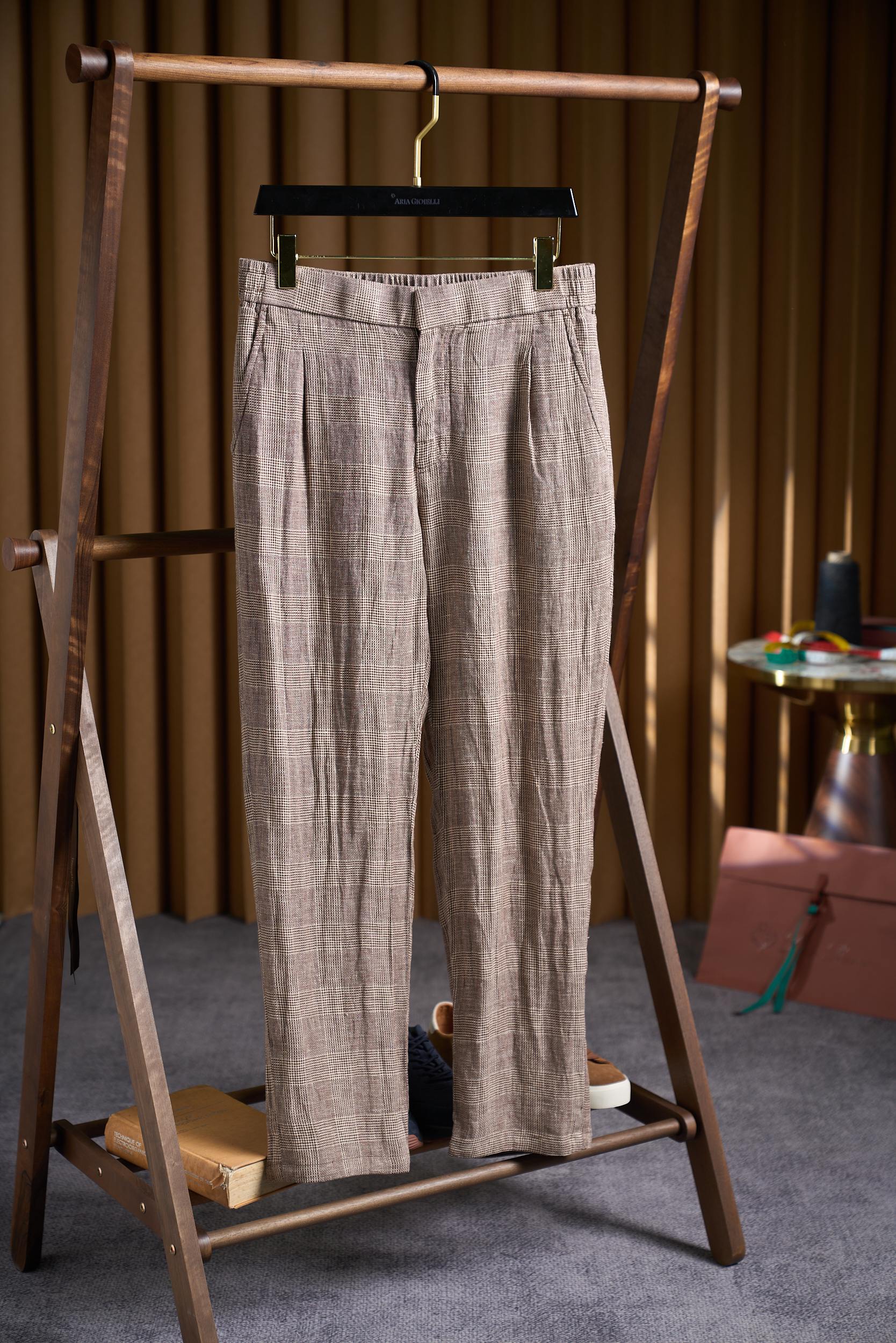 NO:847339,[Normandy linen, three-dimensional texture of yarn-dyed craftsmanship, Italian lazy tailoring - casual linen pants] Size M-3XL,,19860909【诺曼底亚麻,色织工艺的立体肌理感,意式慵懒的剪裁——休闲亚麻裤】 码数M-3XL,,,Men's clothing