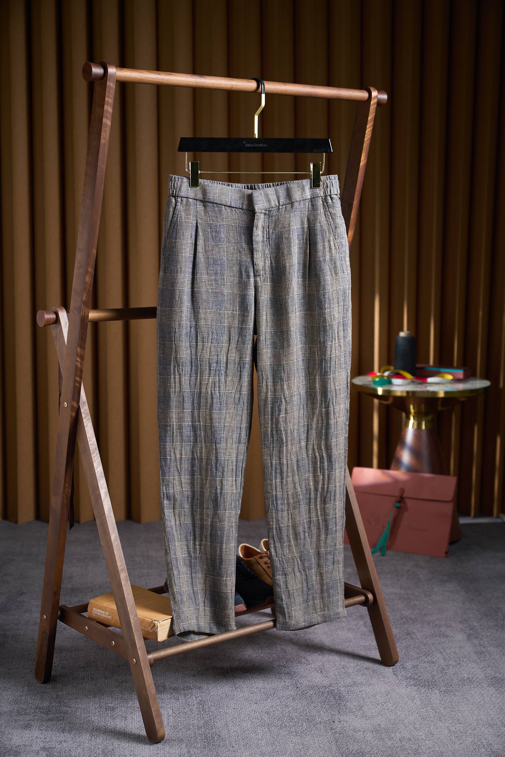 NO:847320,[Normandy linen, three-dimensional texture of yarn-dyed craftsmanship, Italian lazy tailoring - casual linen pants] Size M-3XL,,19860909【诺曼底亚麻,色织工艺的立体肌理感,意式慵懒的剪裁——休闲亚麻裤】 码数M-3XL,,,Men's clothing
