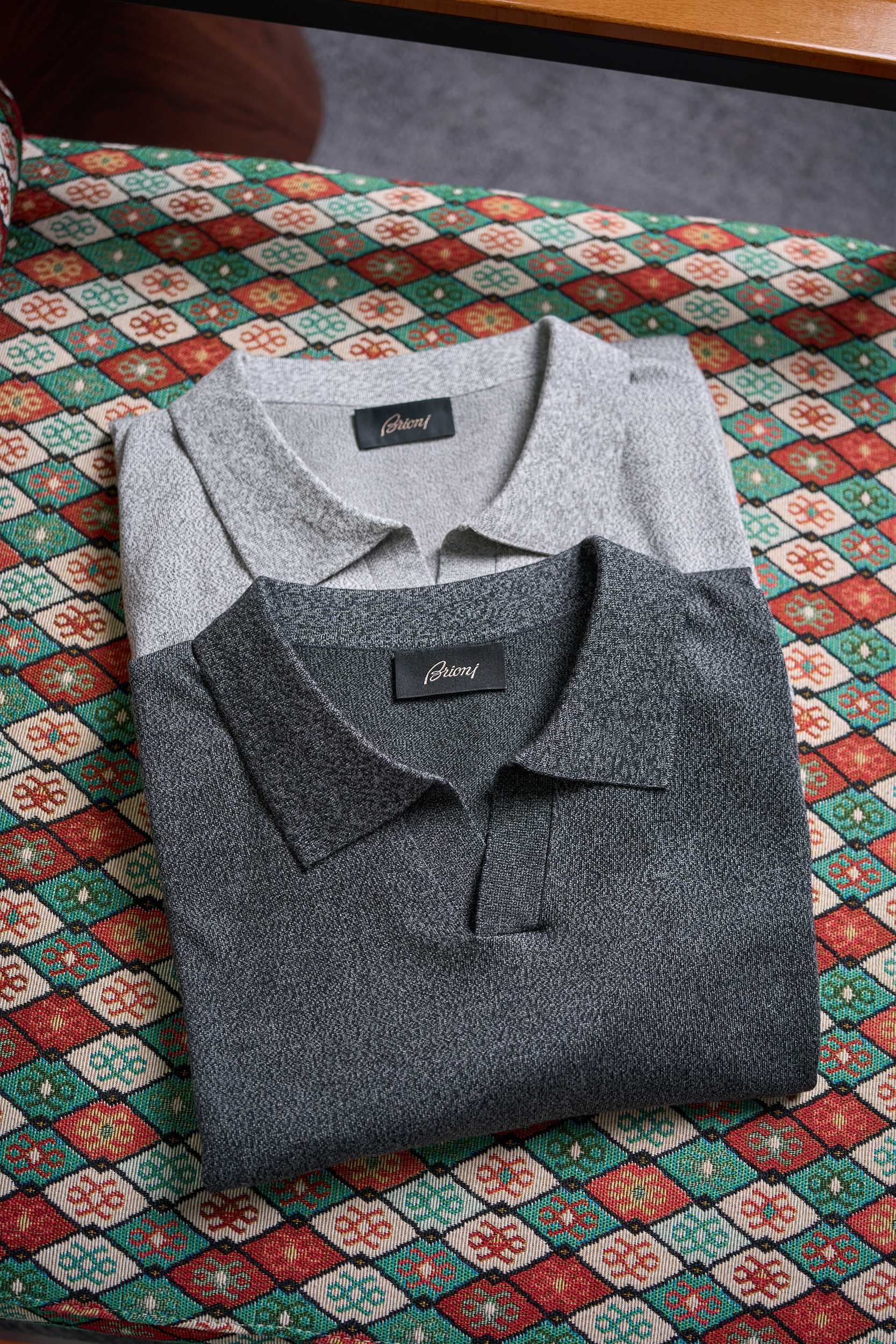 【Brioni 海鸥领莱赛尔Polo衫：意式奢华，舒适之选】一、品牌底蕴作为1945年创立于意大利的顶奢