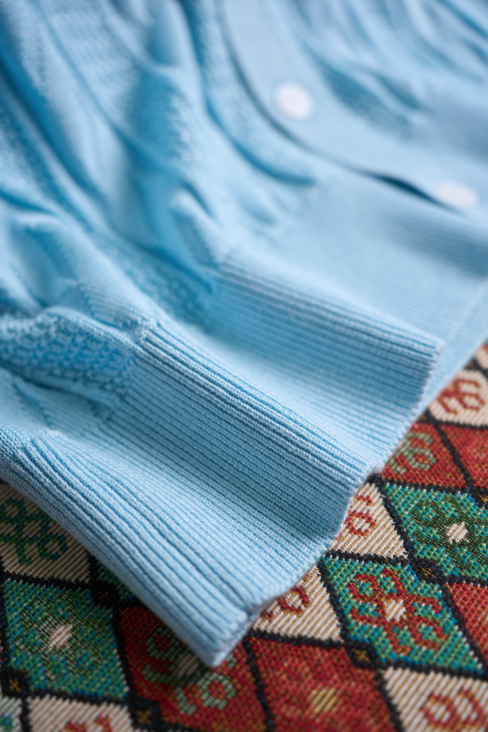 【RaLoro Pianah Lauren紫标 绞花提花针织PoLo衫】来自RaLoro Pianah 