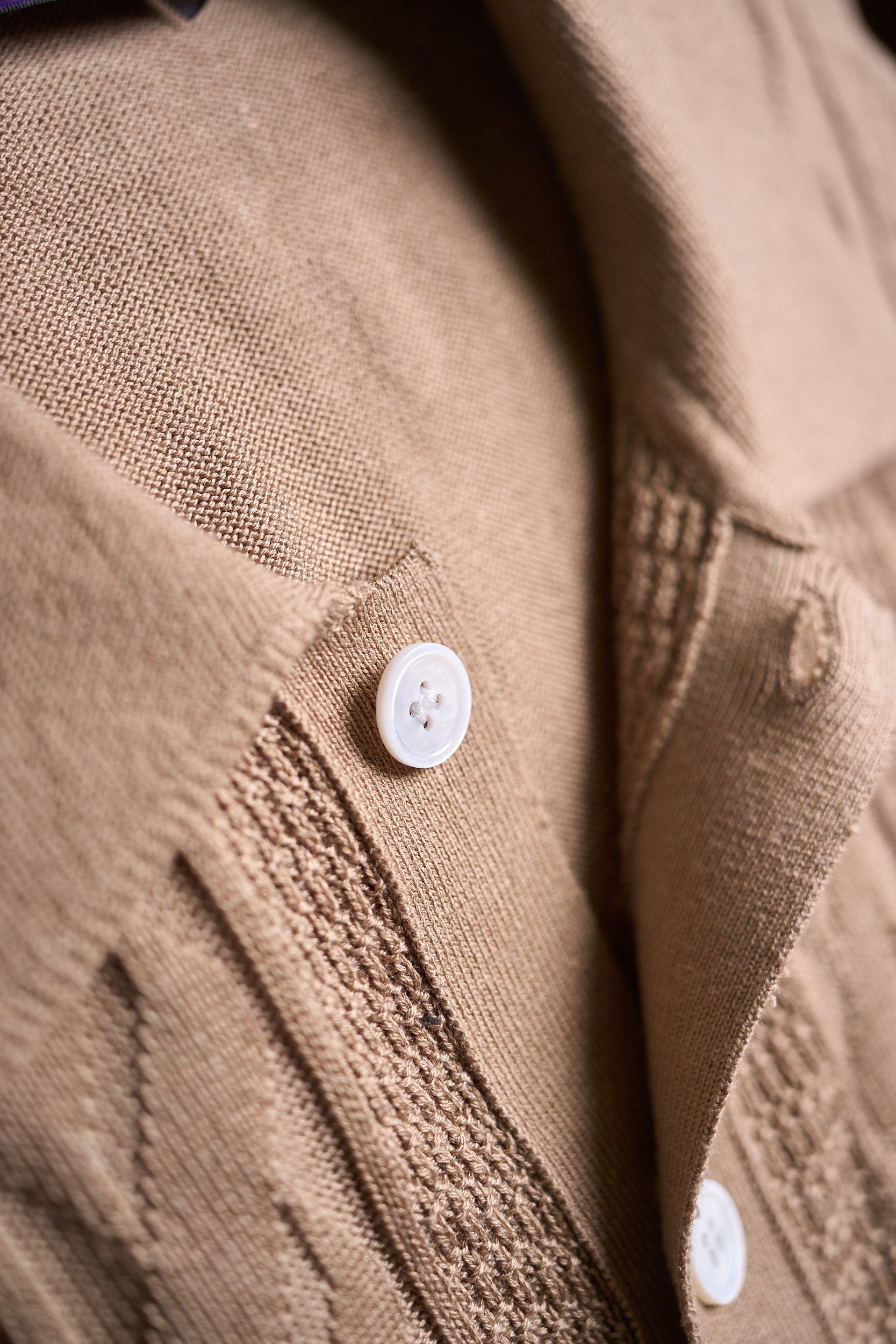 【RaLoro Pianah Lauren紫标 绞花提花针织PoLo衫】来自RaLoro Pianah 