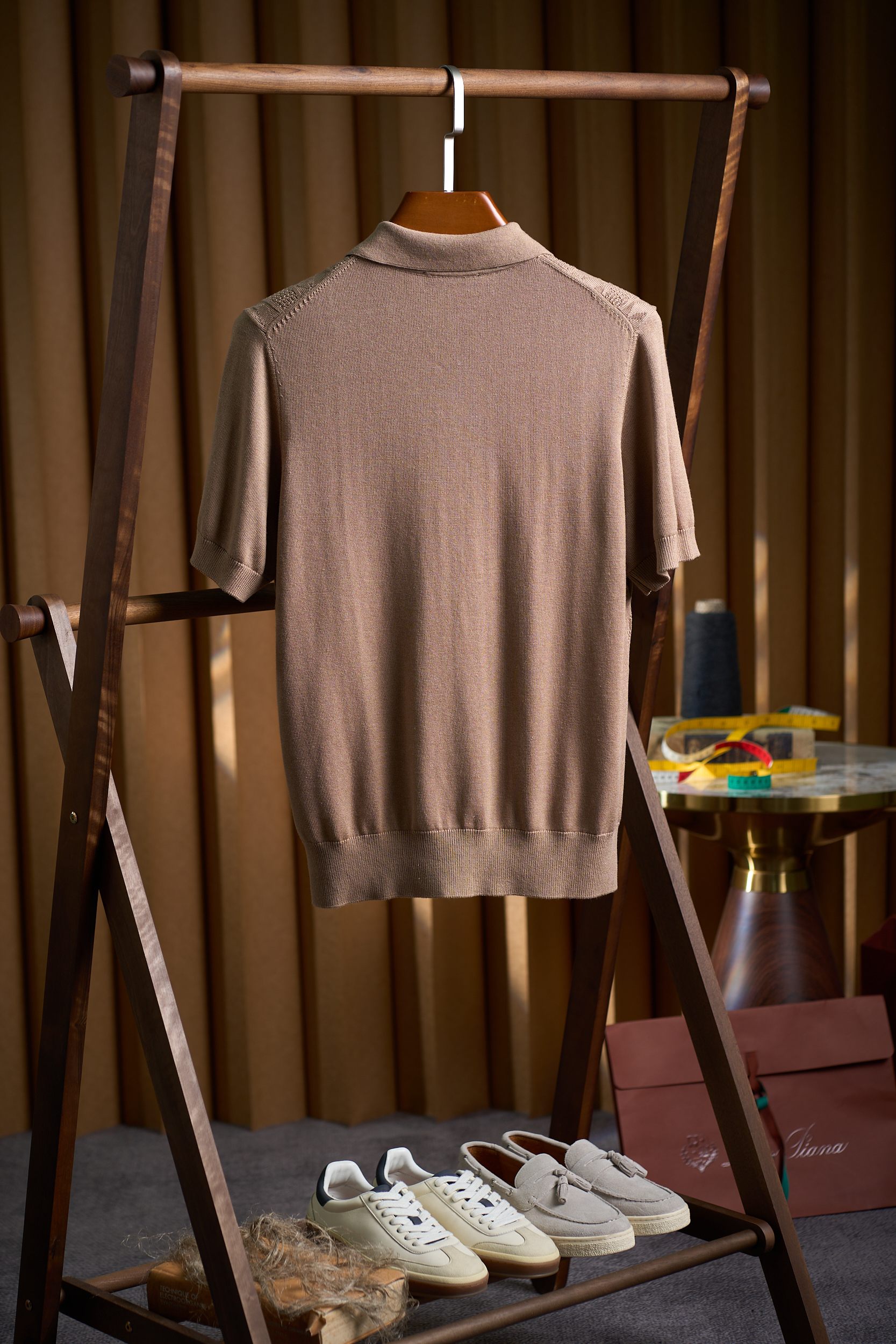 【RaLoro Pianah Lauren紫标 绞花提花针织PoLo衫】来自RaLoro Pianah 