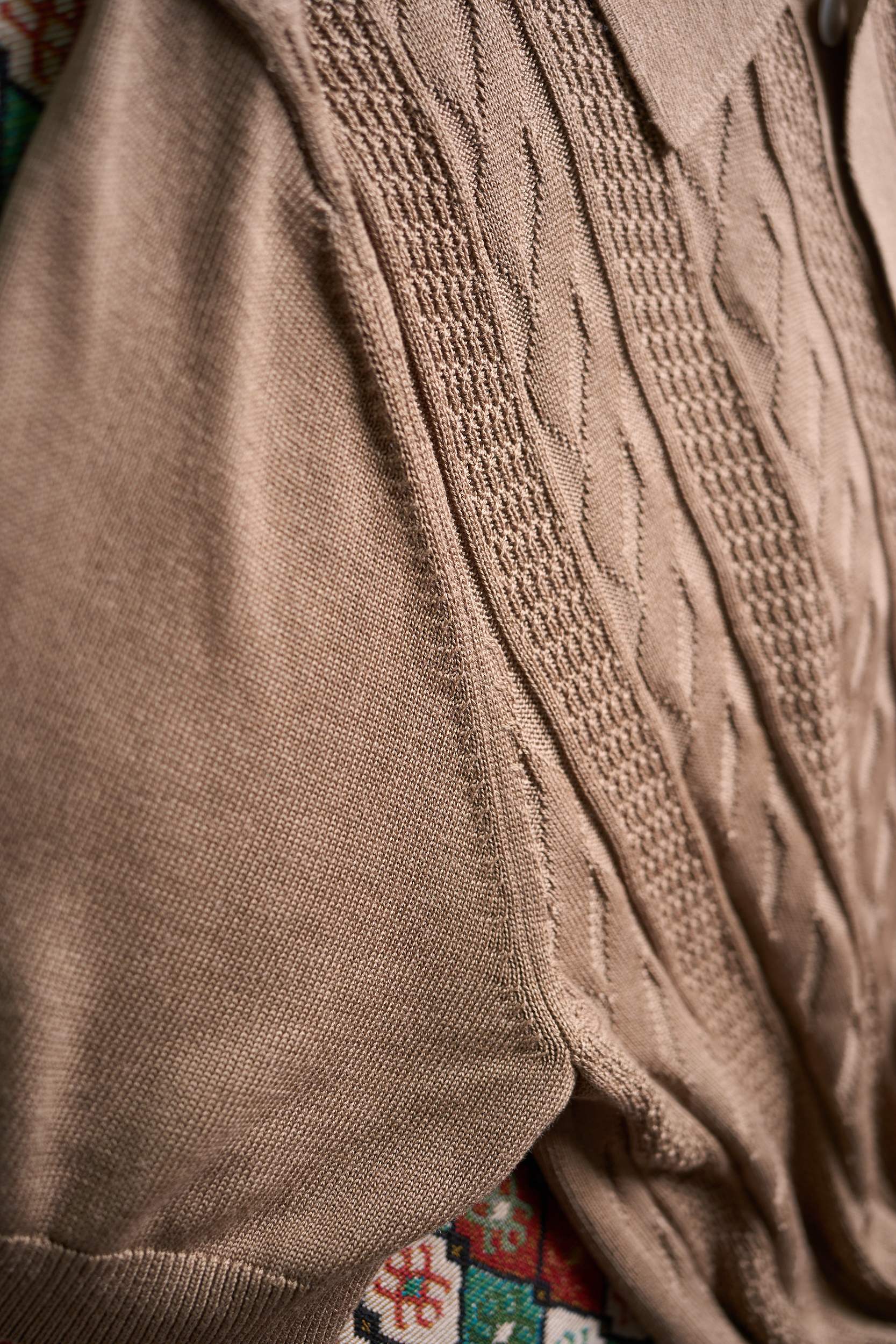 【RaLoro Pianah Lauren紫标 绞花提花针织PoLo衫】来自RaLoro Pianah 